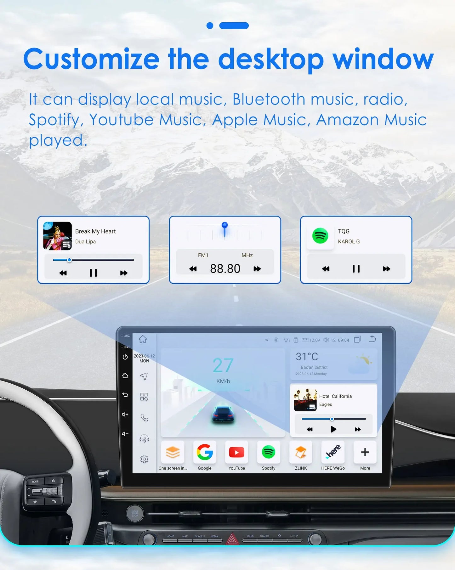 2din Carplay Android Car Radio Multimedia Player for Ford Mondeo Fiesta S-max Focus Galaxy Transit Fusion Connect Kuga GPS NOCAN