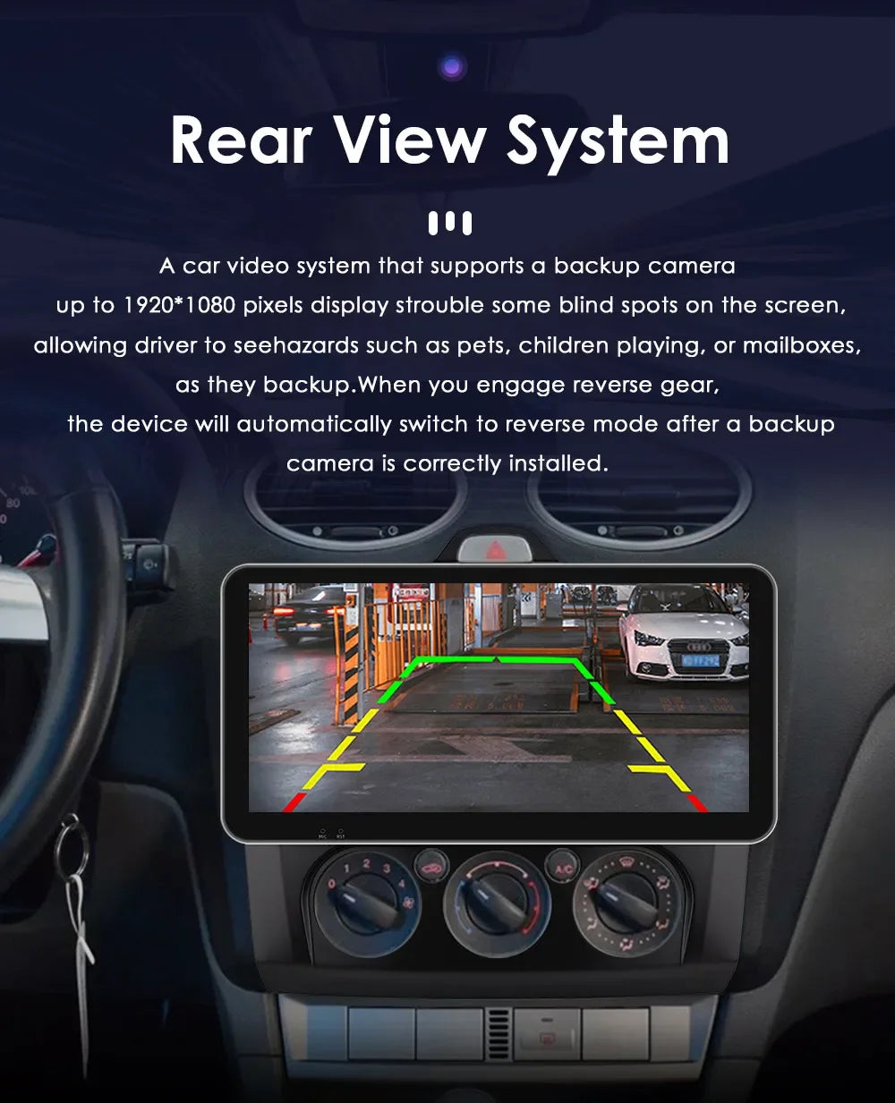 10.33" Wireless Carplay Android Auto for Ford Focus Mk2 2004-2011 Multimedia Player 2 Din Car Radio GPS Navigation BT RDS DSP 4G