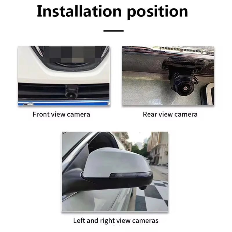 360° Panoramic Camera AHD1080P HD Rear / Front / Left / Right 360 Panoramic Accessories for Car android Radio multimedia
