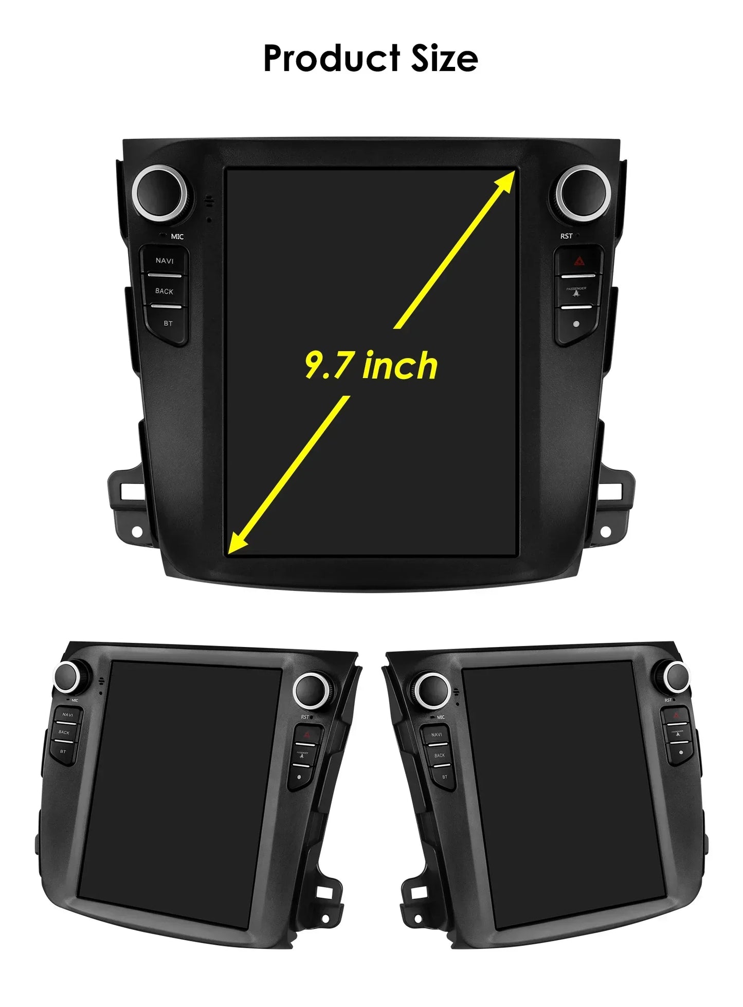 Android 13 Wireless Carplay GPS Stereo for Mitsubishi Outlander XI 2 2008 - 2011 9.7" Car Radio Multimedia Player 4G BT DSP 2din