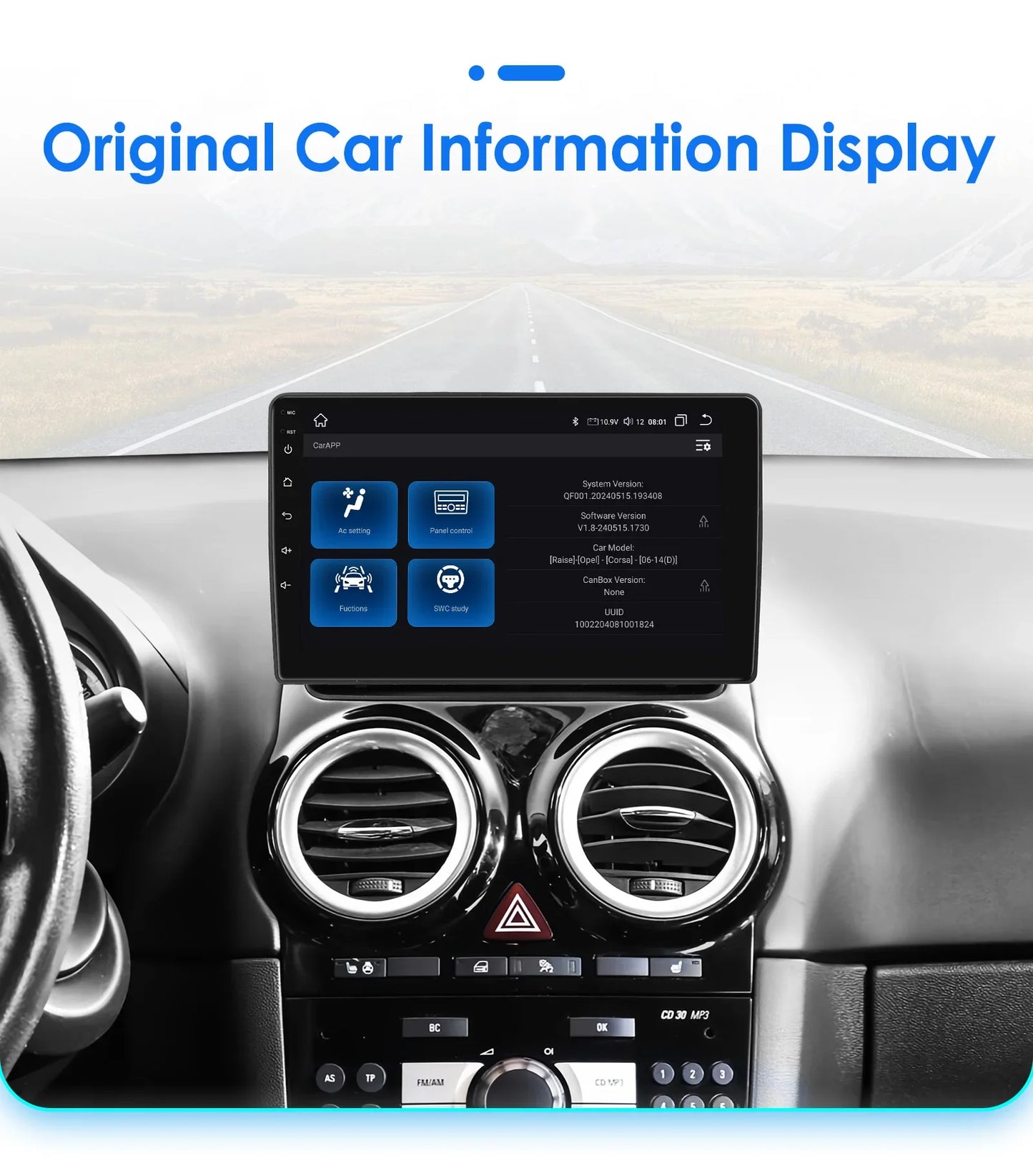 Android 13 Wireless Carplay Auto Car Multimedia Player Car Radio Player Stereo for OPEL CORSA D 2007 2008 2009 2010 2011 2012