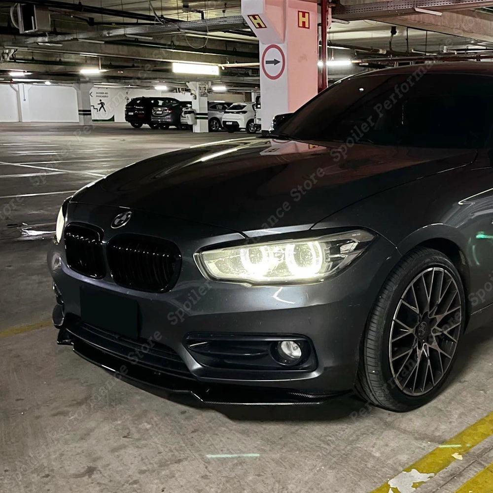 For BMW F20 F21 116i 118i 120i Car Front Bumper Lip Body Kit Spoiler Splitter PP Bumper Canard Lip Splitter 1 Series 2011-2019