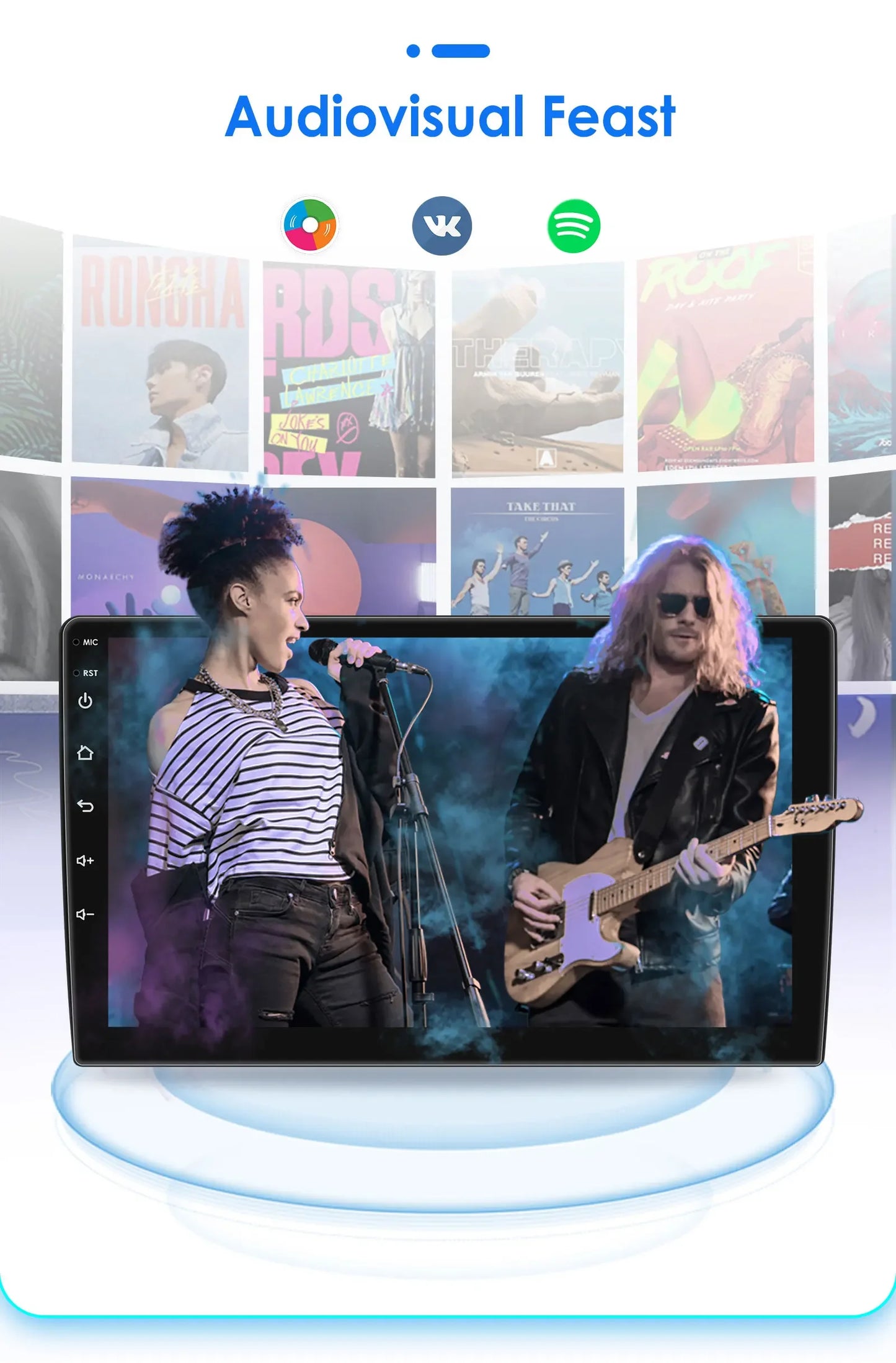 2din Carplay Android Car Radio Multimedia Player for Ford Mondeo Fiesta S-max Focus Galaxy Transit Fusion Connect Kuga GPS NOCAN