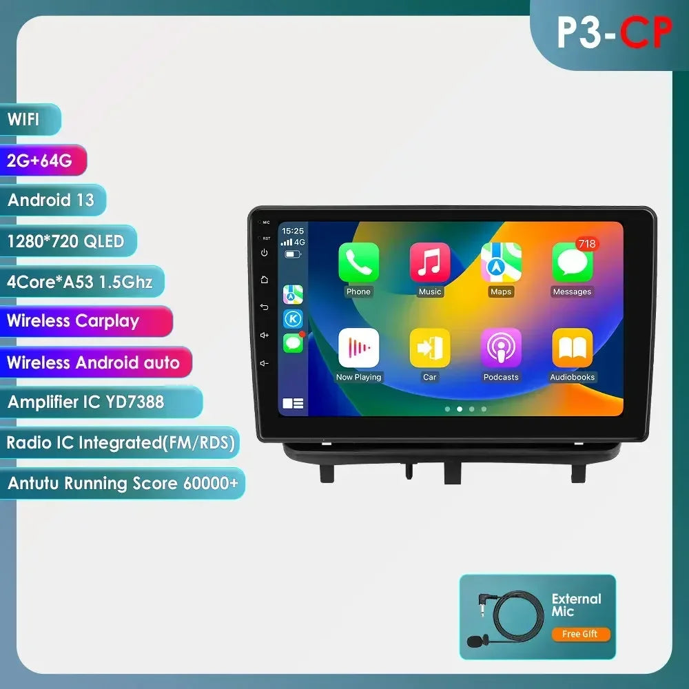 Android 13 Wireless Carplay Auto Car Multimedia Player Car Radio Player Stereo for OPEL CORSA D 2007 2008 2009 2010 2011 2012