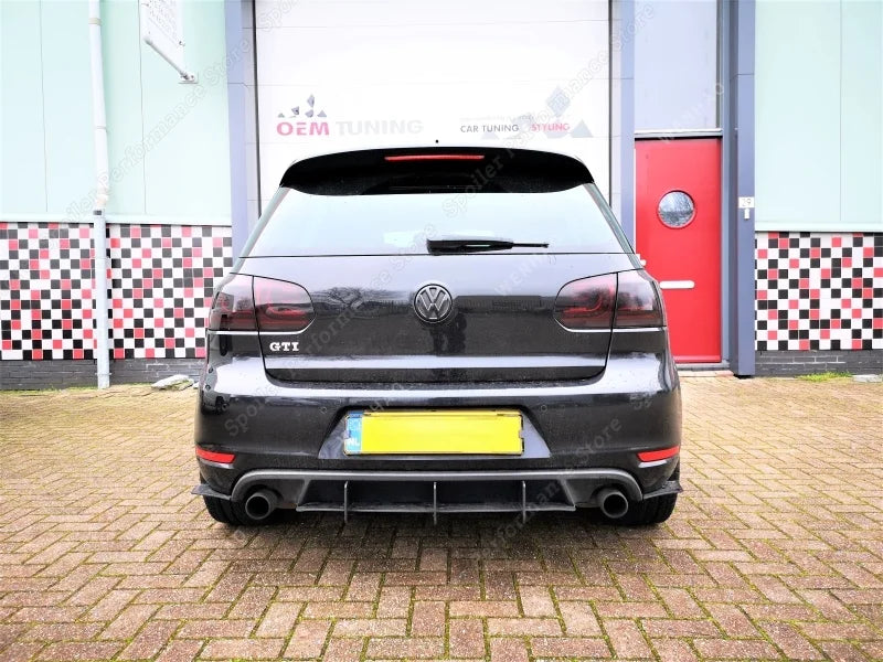 for Volkswagen VW Golf MK VI GTI 6 GTI Golf MK6 GTI Car Rear Bumper Diffuser Flag Spoiler Splitter Accessories Trim 2.0 GTI 5K1