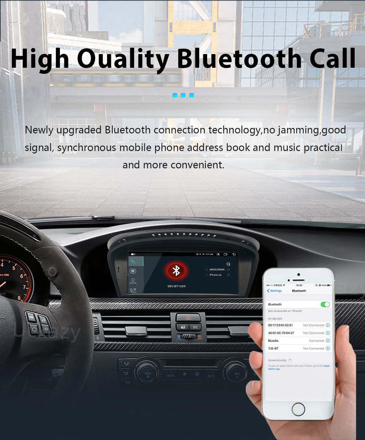 Uckazy AutoRadio Android 14 For BMW Series 5/3 E60 E61 E62 E63 E90 E91 Multimedia CIC CCC GPS Navigation Head Unit Stereo Audio Screen