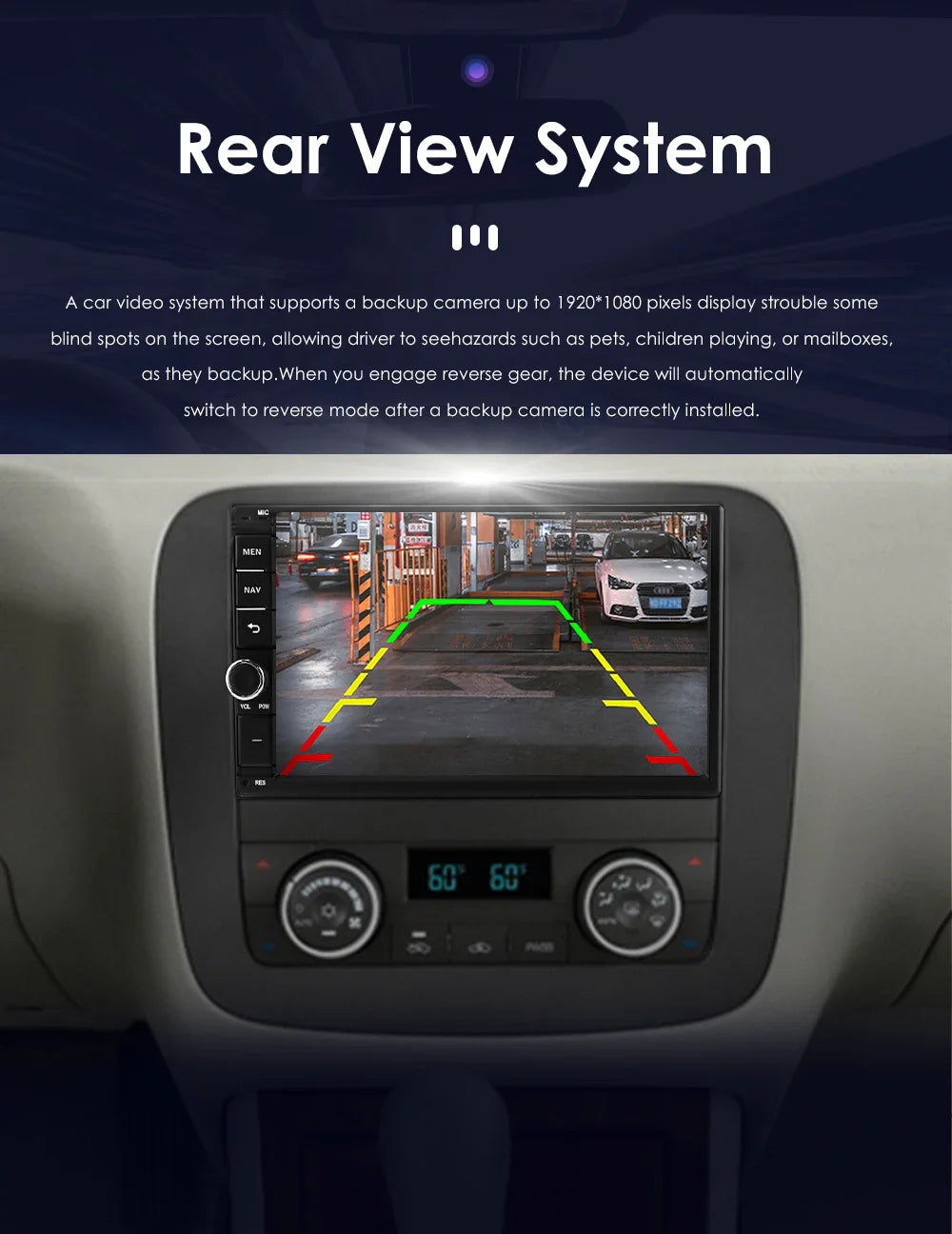 OSSURET Universal Android 14 4G 64G 7'' 2 Din Car Multimedia Player with BT GPS DSP for Toyota Verso Nissan Qashqai Hyundai I 10