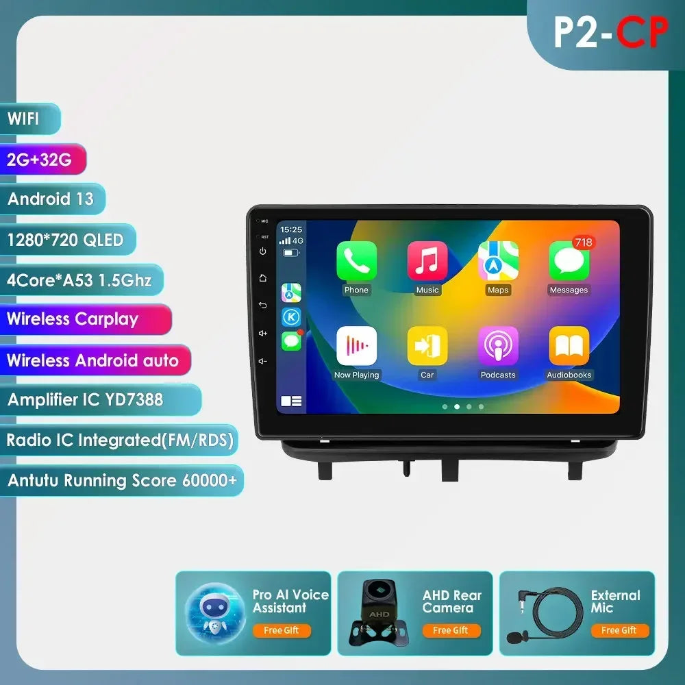 Android 13 Wireless Carplay Auto Car Multimedia Player Car Radio Player Stereo for OPEL CORSA D 2007 2008 2009 2010 2011 2012