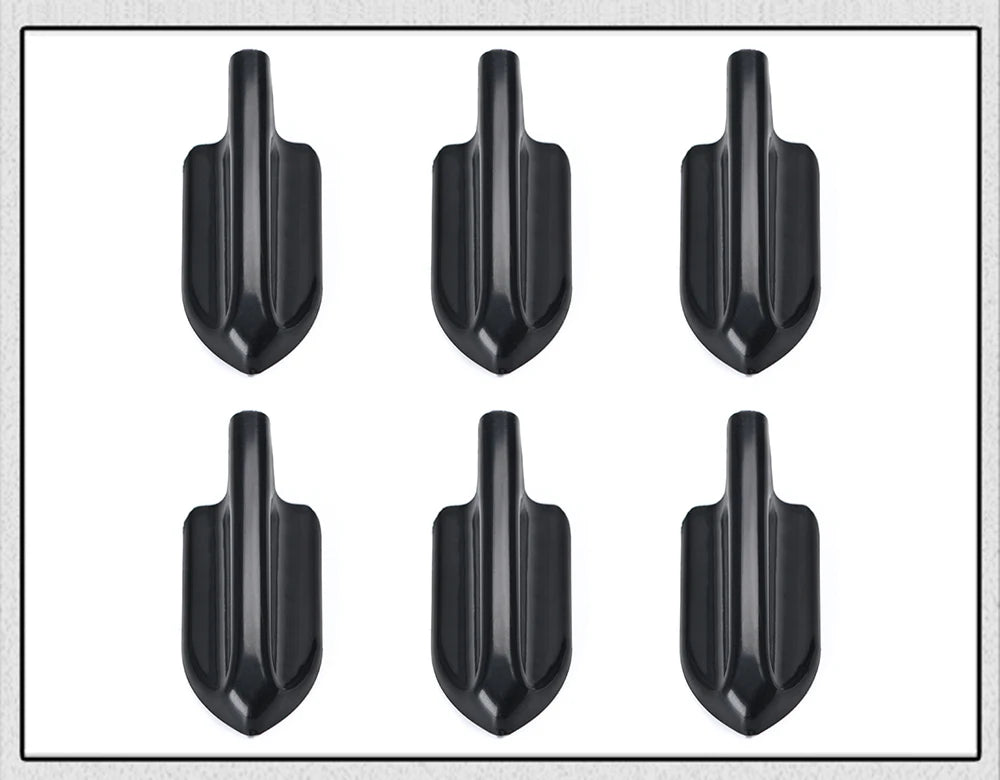 UV-protected & weatherproof 6pcs Black Car EVO-Style PP Roof Shark Fins Spoiler Wing Kit Vortex Generator PQY-WSS11