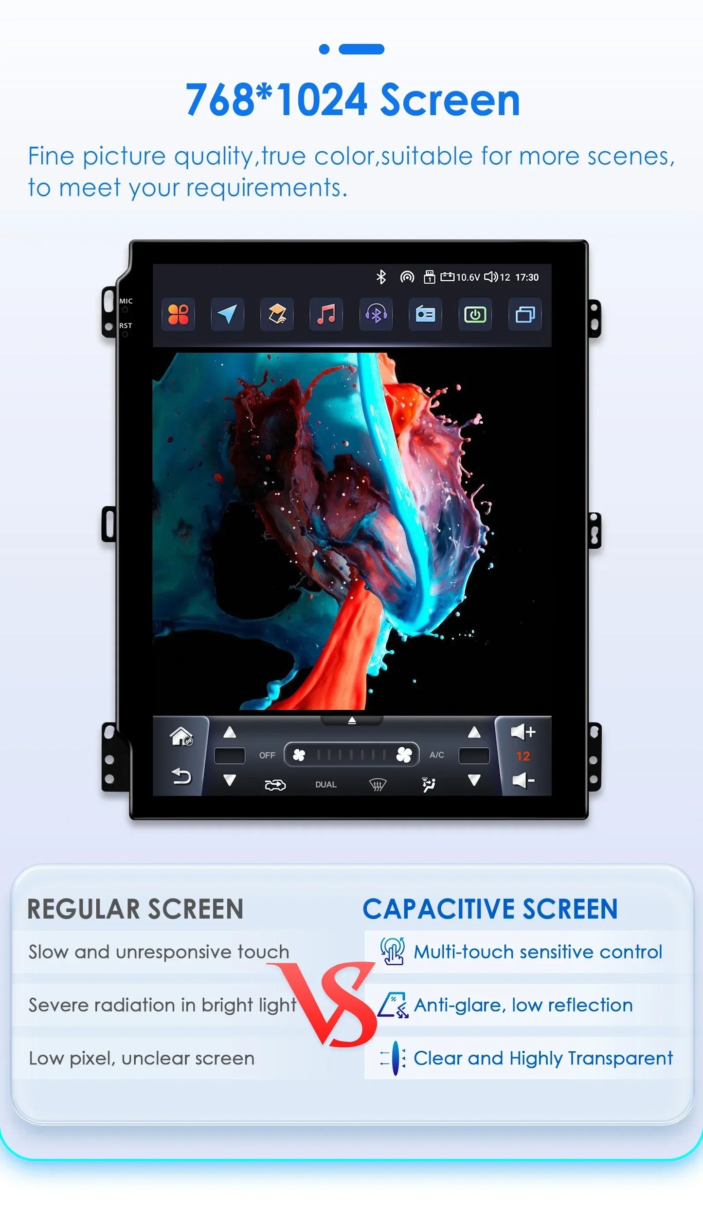 Android 13 Wireless Carplay GPS Stereo for Ford Focus 3 MK 3 2011-2019 2 Din 9.7" Car Radio Multimedia Player 4G Touch Screen BT