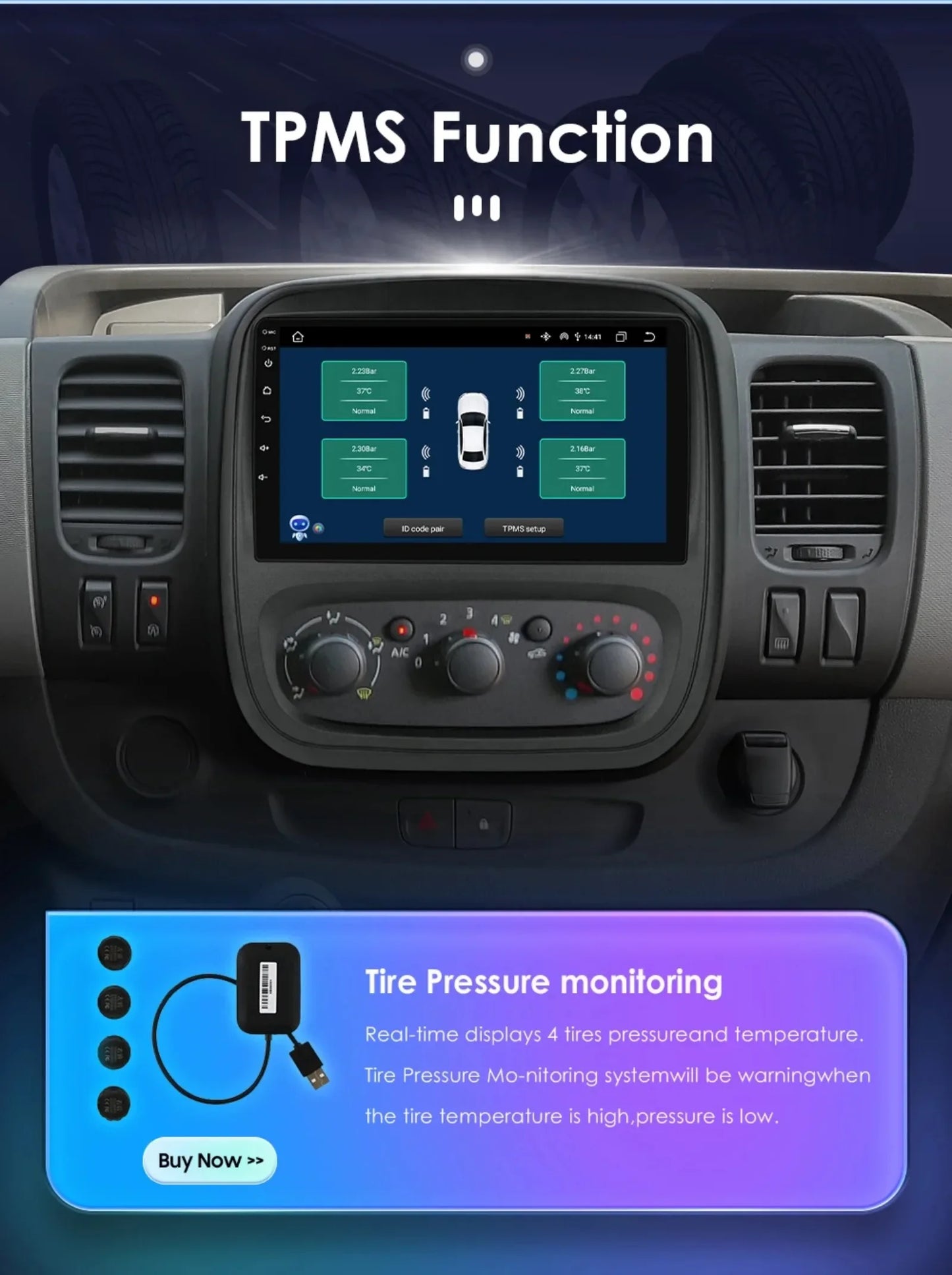 9" Wireless Carplay Android Auto Car Radio for Renault Trafic 3 Opel Vivaro B Multimedia Player GPS Navigation Stereo RDS DSP 4G
