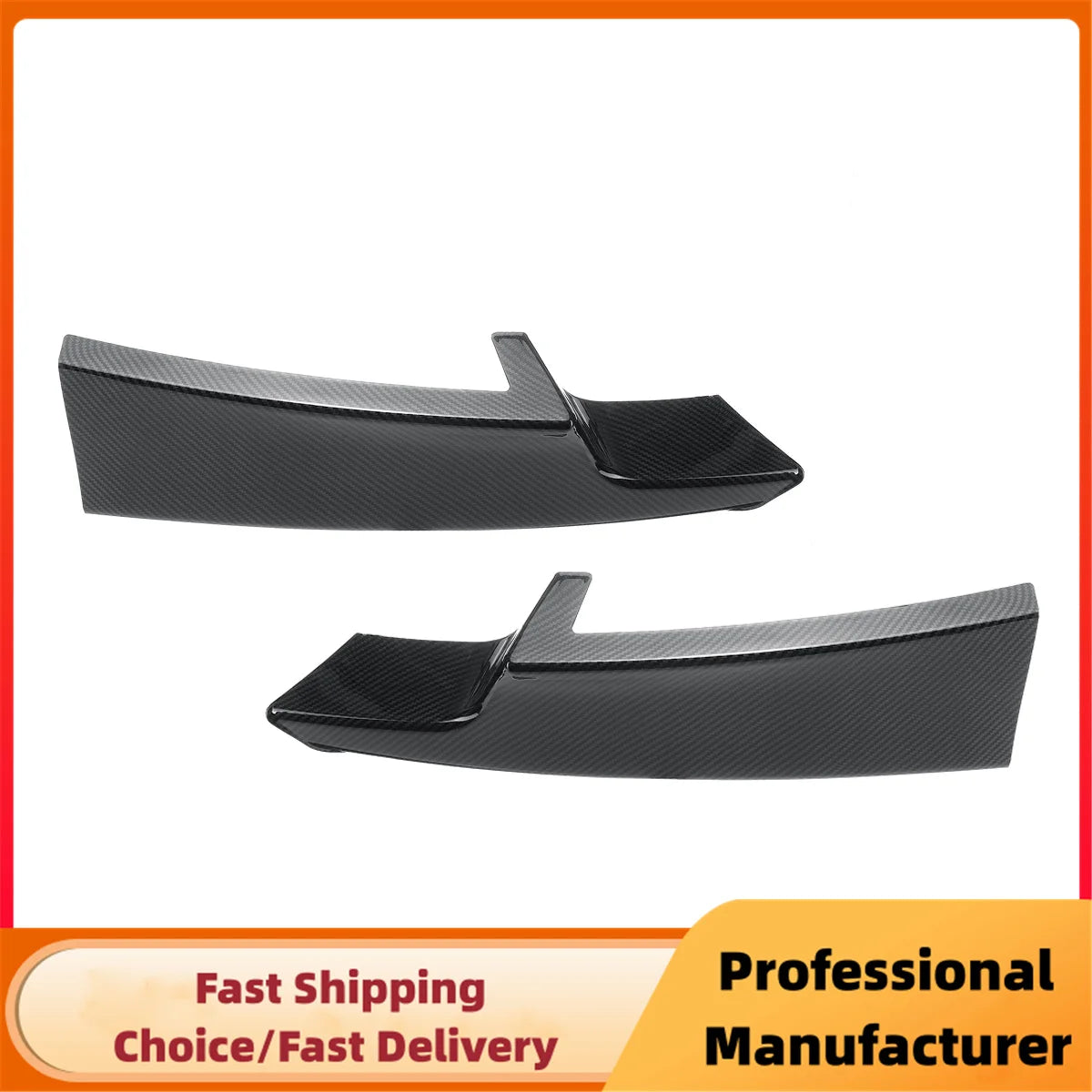 1 Pair Car Front Bumper Lip Splitter Canards Spoiler For BMW F30 F31 M Sport 2012-2019 Fog Lamp Eyebrow Frame Cover Grille