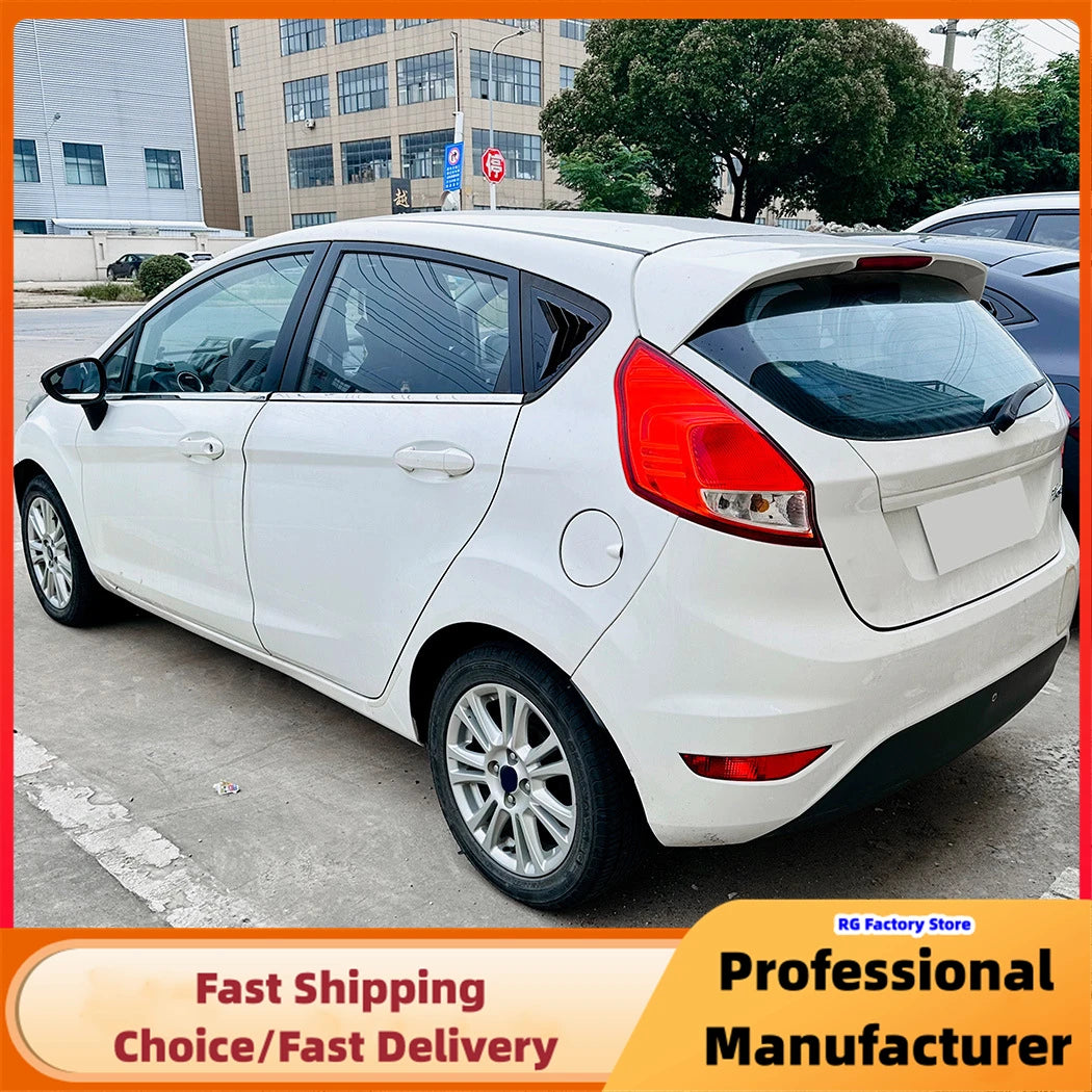 For Ford Fiesta MK7 MK7.5 2008-2017 Rear Side Window Louver Air Vents Cover Spoiler Car Side Window Decoration Cover
