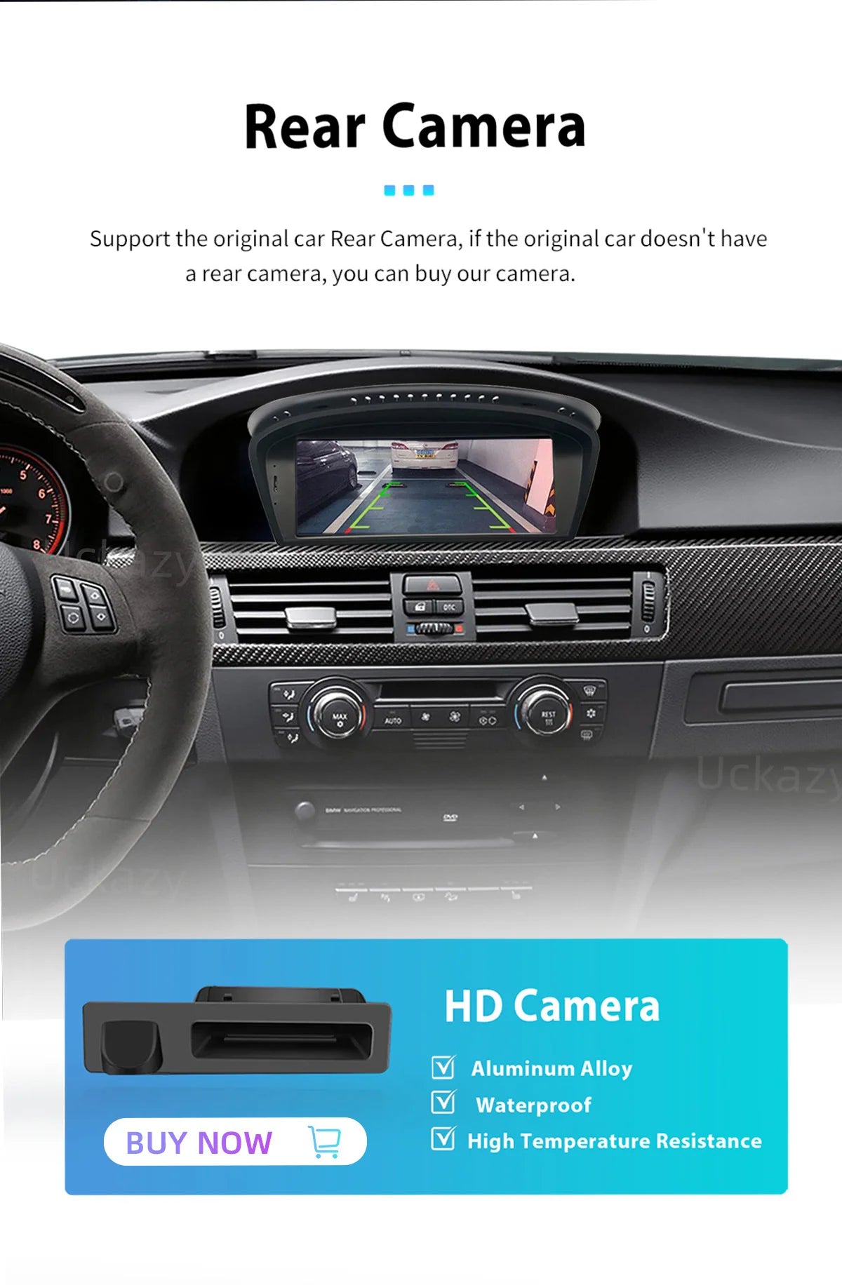Uckazy AutoRadio Android 14 For BMW Series 5/3 E60 E61 E62 E63 E90 E91 Multimedia CIC CCC GPS Navigation Head Unit Stereo Audio Screen