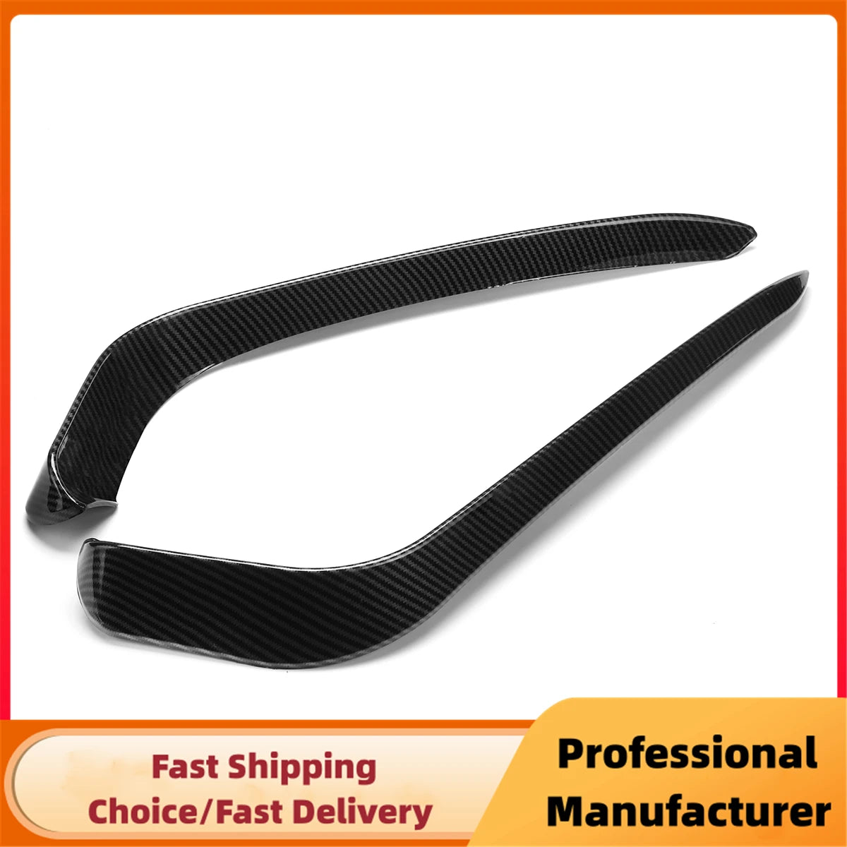 Front Bumper Fog Light Cover Wind Knife Spoiler For VW Passat B8 Variant R Line 2016 2017 2018 2019 1Pair Fog Lamp Eyebrow Trim