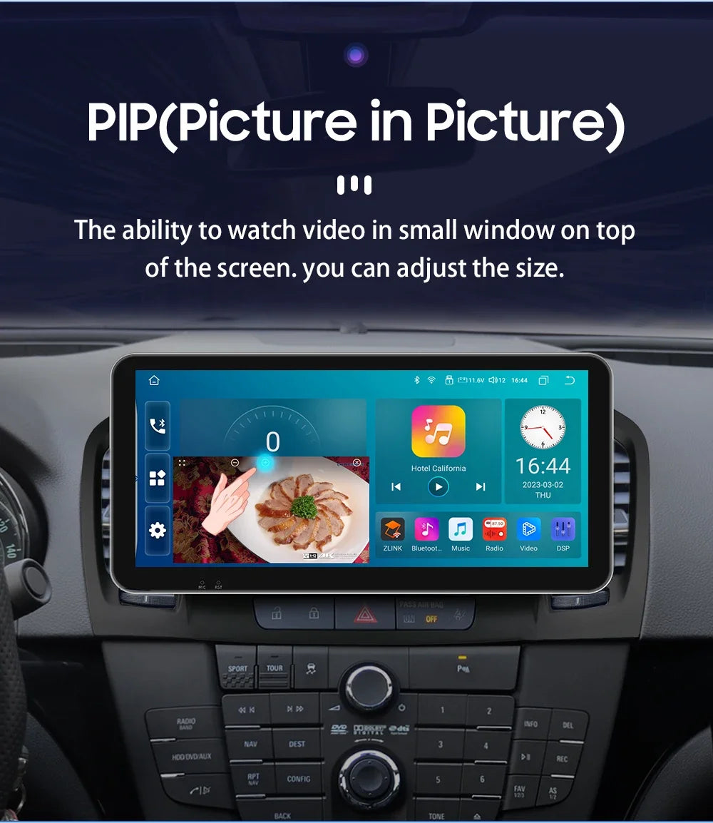 10.33" 2 Din Android 13 Car Radio Multimedia Video Player for Buick Regal Opel Insignia 2009 -2013 Navigation GPS Carplay Screen