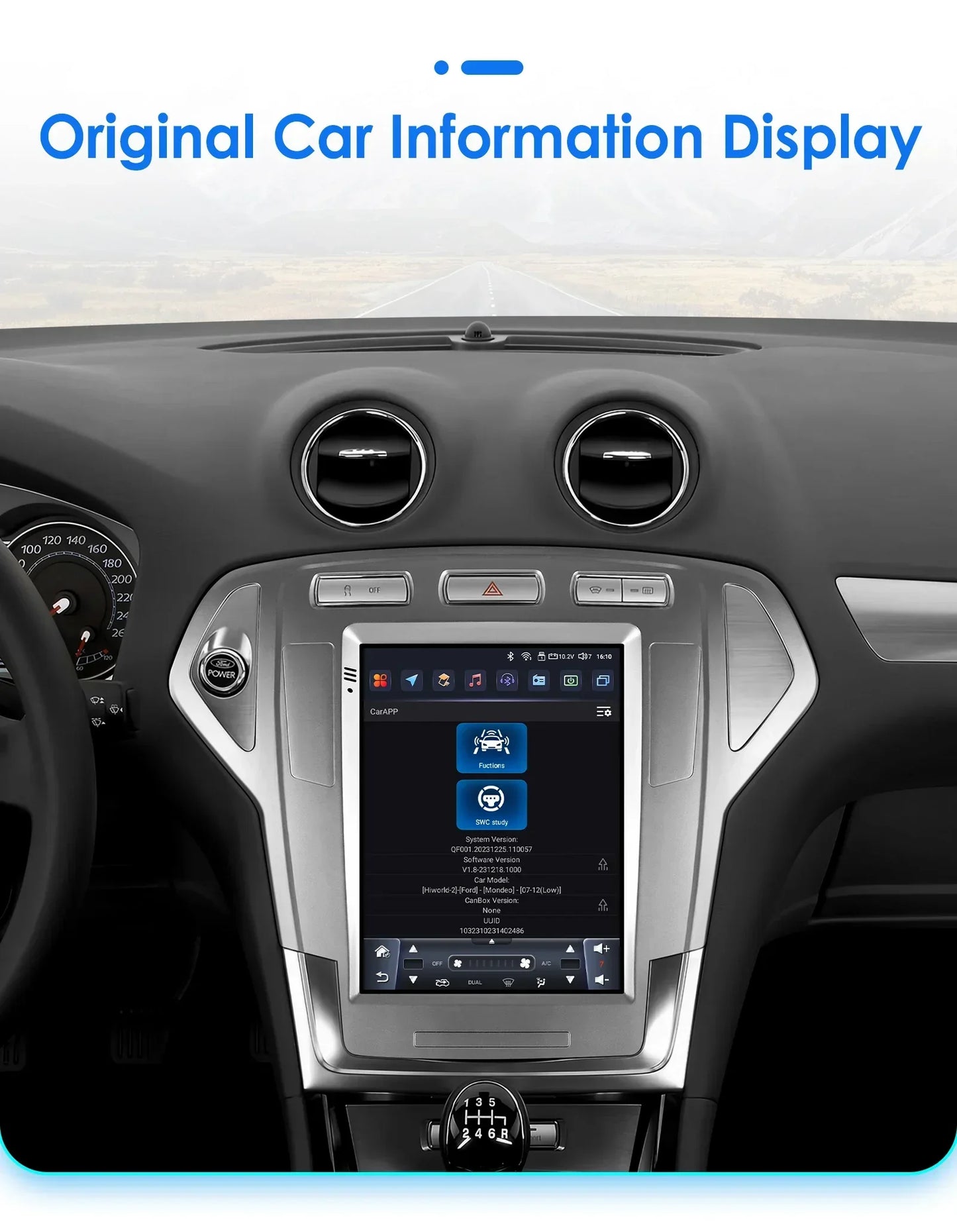 Android 13 Wireless Carplay GPS for Ford Mondeo MK4 Galaxy 2007 - 2010 9.7" Car Multimedia Player 4G DSP BT RDS 2 Din Stereo SWC