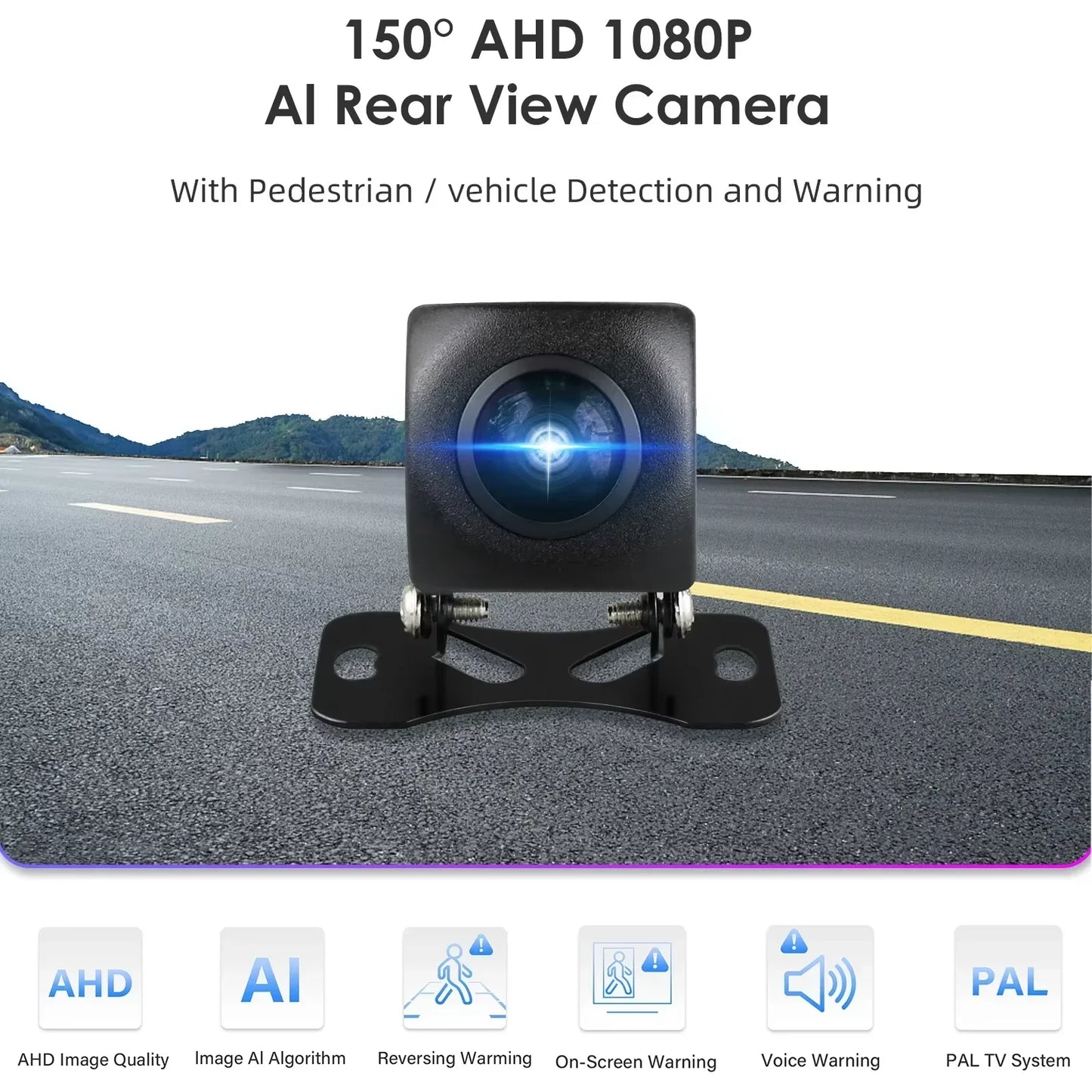 Hizpo 720P 1080P AHD Rear View Camera 140 ° 150 ° 170 ° Wide Angle Waterproof Night Vision Universal Reverse Parking Assistance