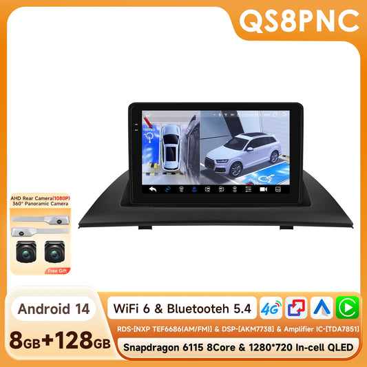 Android 14 Car Radio Multimedia Player for BMW X3 E83 2004-2012 Wireless Carplay  Android Auto Navigation SWS GPS 4G DAB+ OBD2