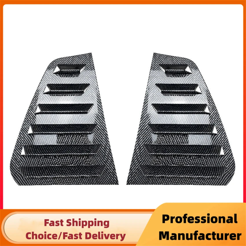 Pair Rear Side Window Trim Spoiler For VW Golf 5 Golf 6 Golf 7 MK5 MK6 MK7 MK7.5 2003-2020 Window Shutter Cover Louver Air Vents