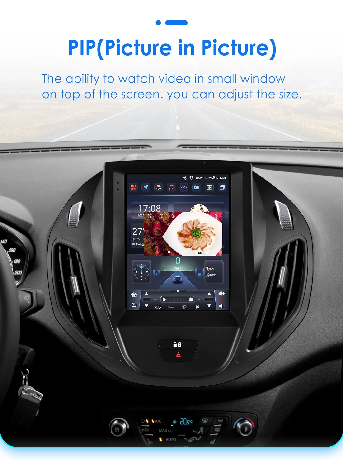 9.7Inch Radio Car Multimedia for Ford B-Max 2012-2018 Transit/ Tourneo Courier 2013-2021 Transit/ Tourneo (High Configuration)