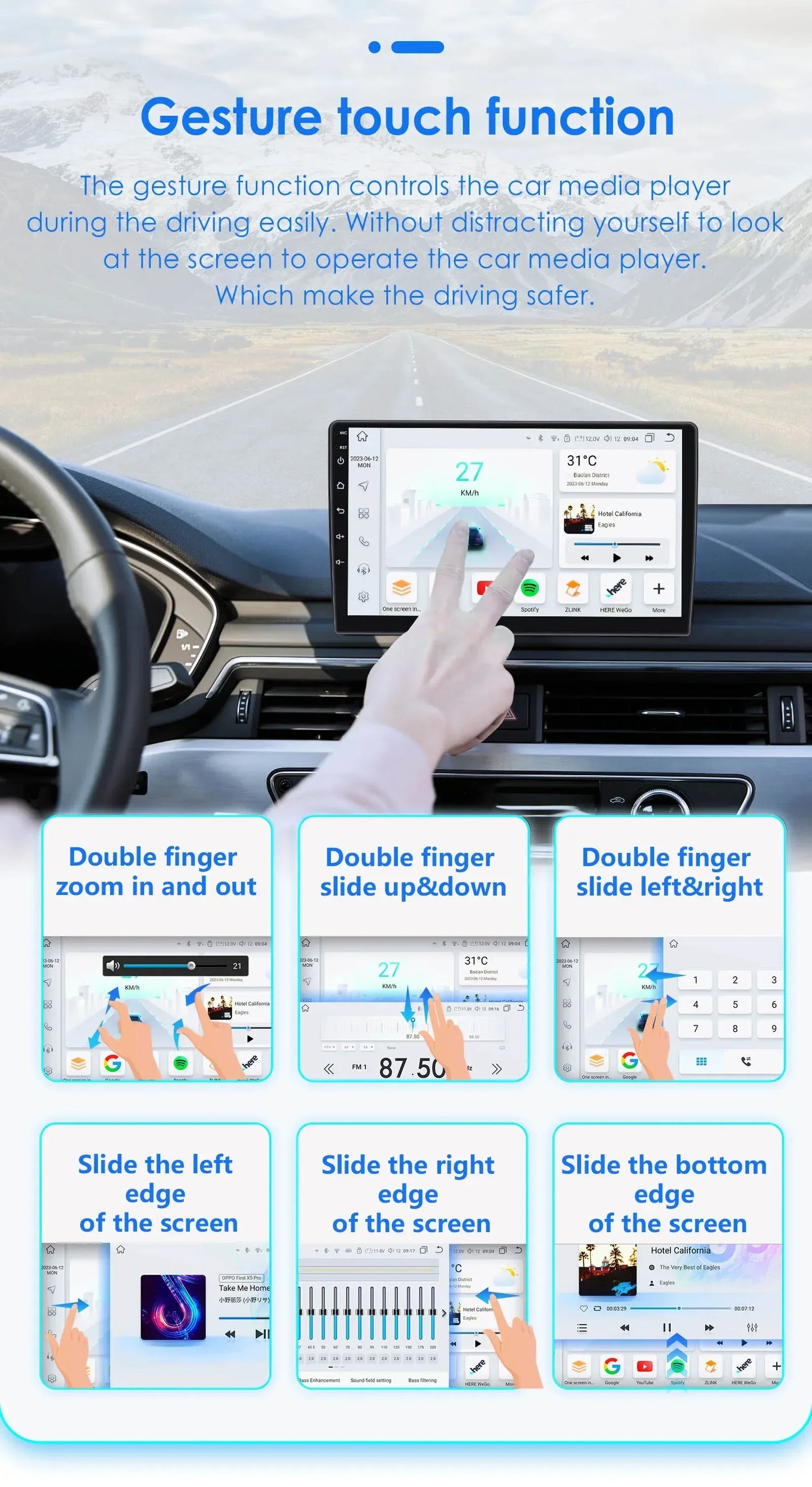 2din Carplay Android Car Radio Multimedia Player for Ford Mondeo Fiesta S-max Focus Galaxy Transit Fusion Connect Kuga GPS NOCAN