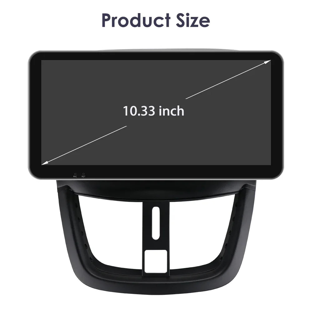 10.33" 8G+128G for Peugeot 207 207CC 2006 -2015 Android 13 2 Din Car Radio Multimedia Player Navigation Autoradio CarPlay Stereo