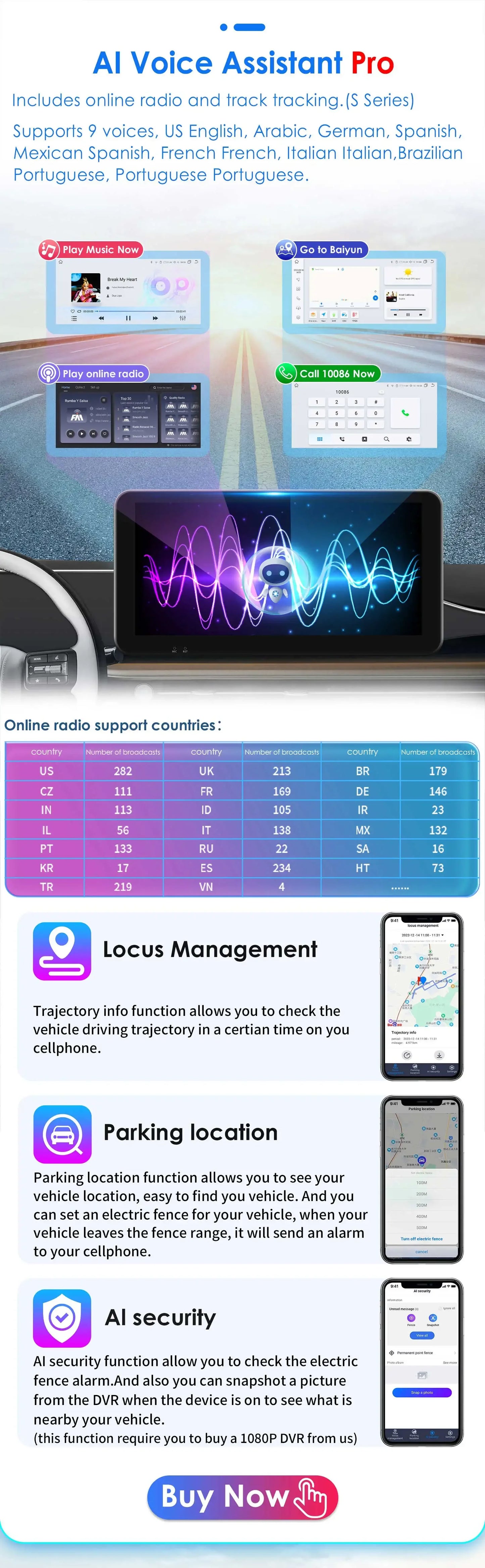 10.33" Wireless Carplay Android Auto for Ford Focus Mk2 2004-2011 Multimedia Player 2 Din Car Radio GPS Navigation BT RDS DSP 4G