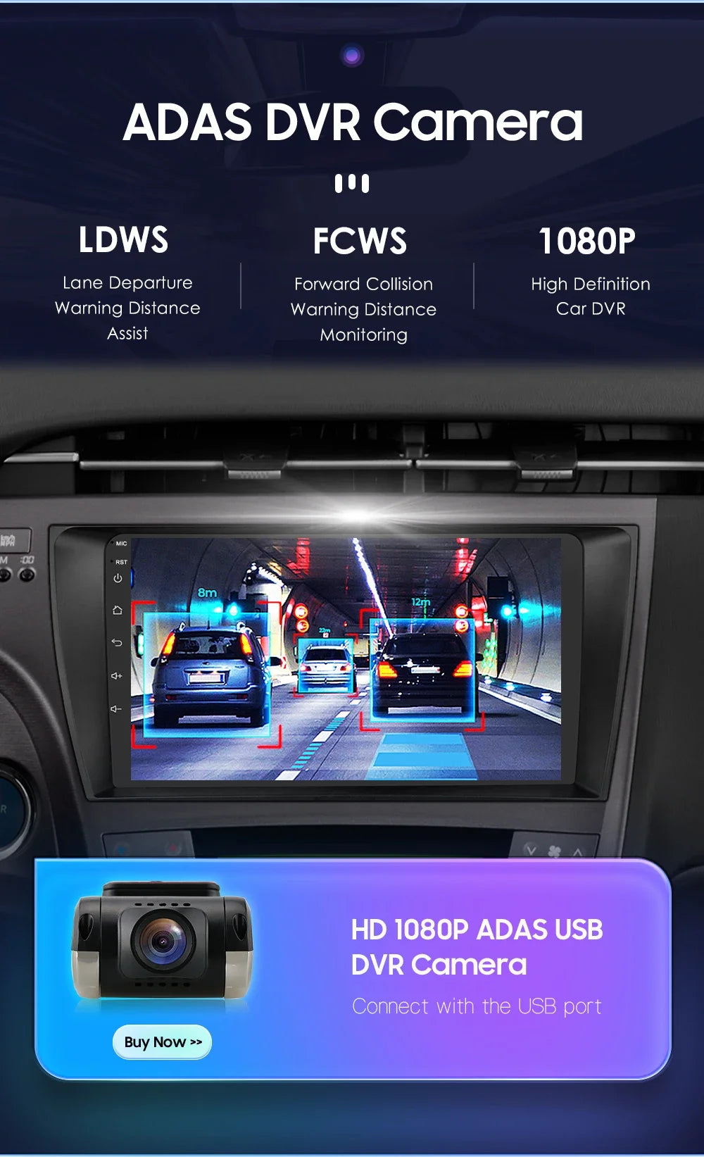 9" 2din Car Stereo Radio Video Multimedia Player for Toyota Prius 3 2009 - 2015 Android 13 Navigation GPS Autoradio 4G Head Unit