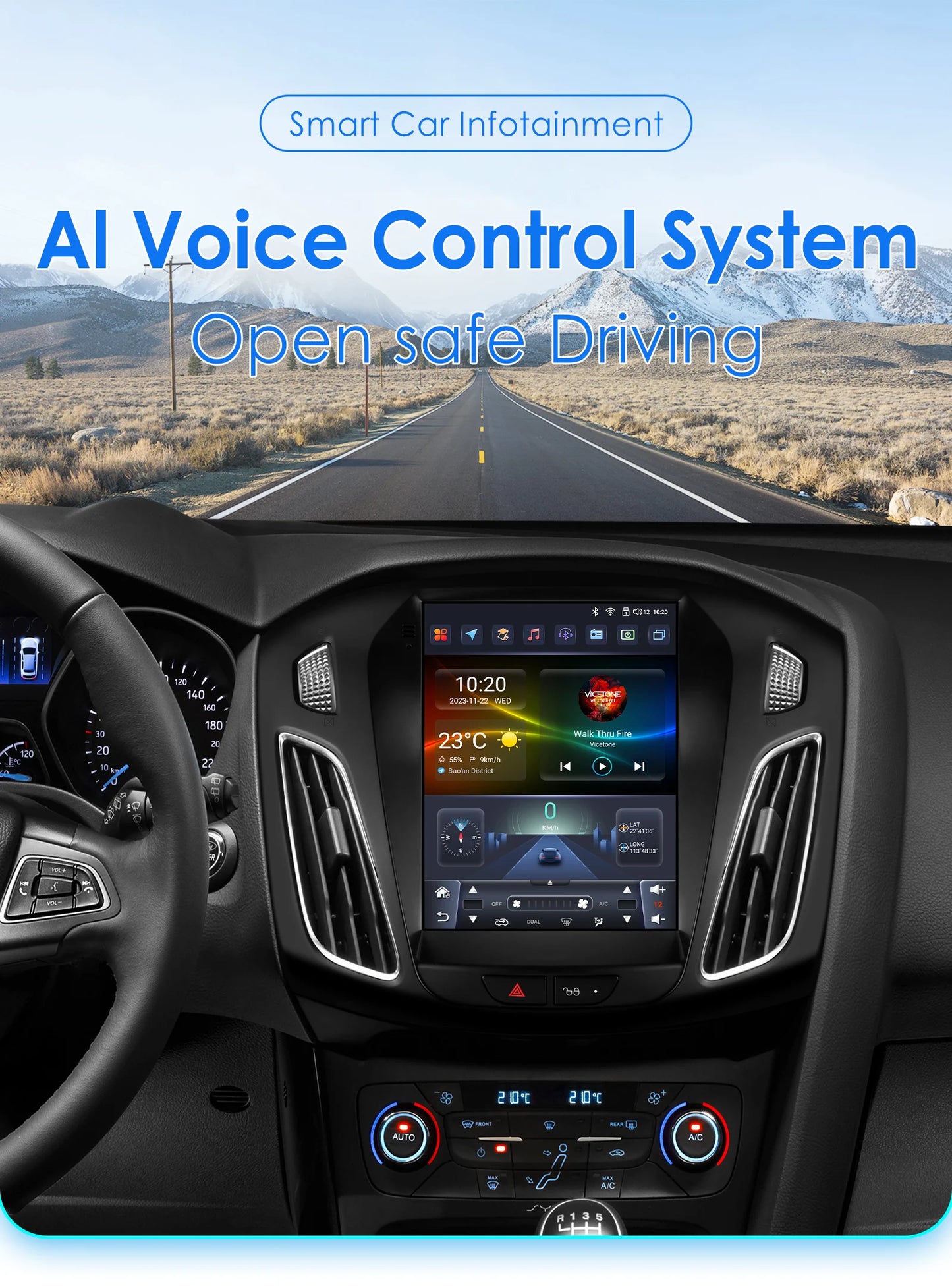 Android 13 Radio Car Multimedia 2Din Wireless Carplay Android Auto for Ford Focus 3 Mk 3 2011-2019 Support OBD DAB RDS BT GPS 4G