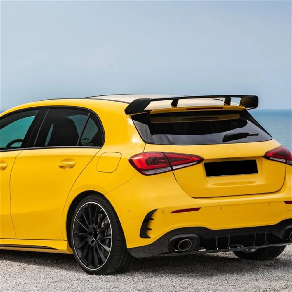 Car Rear Bumper Trim Lip Spoiler For Mercedes Benz A Class W177 A180 A200 A220 AMG Hatchback 2018 2019 2020-2023