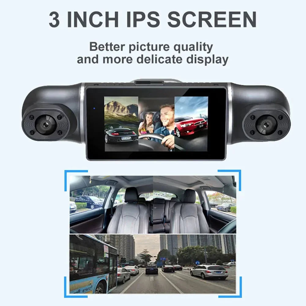 4 Channel 1080P Dash Cam for Cars WIFI GPS 360° Video Recorder Rear View Camera Car DVR 24H Hardware Kit  Assecories