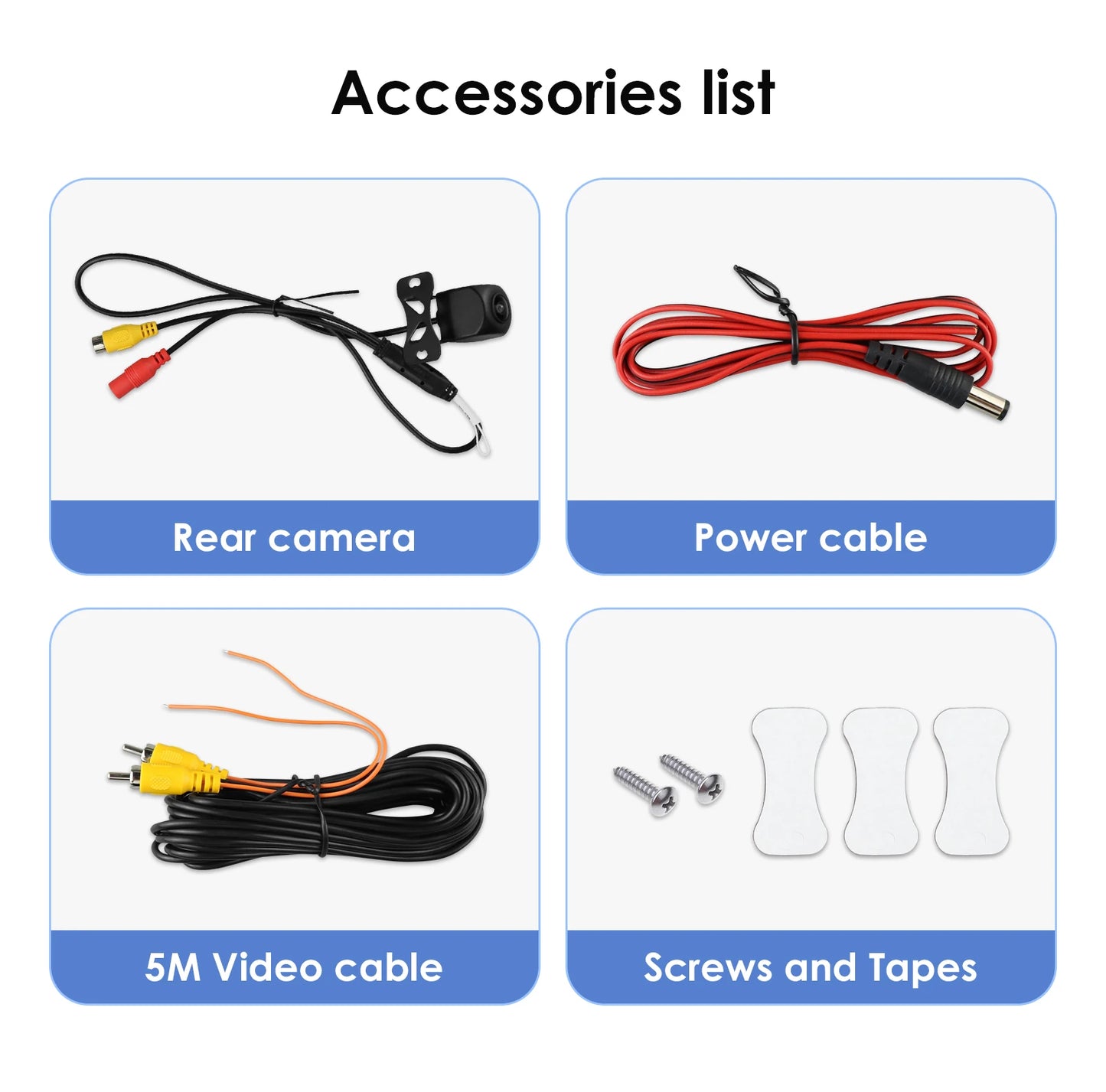 Hizpo 720P 1080P AHD Rear View Camera 140 ° 150 ° 170 ° Wide Angle Waterproof Night Vision Universal Reverse Parking Assistance