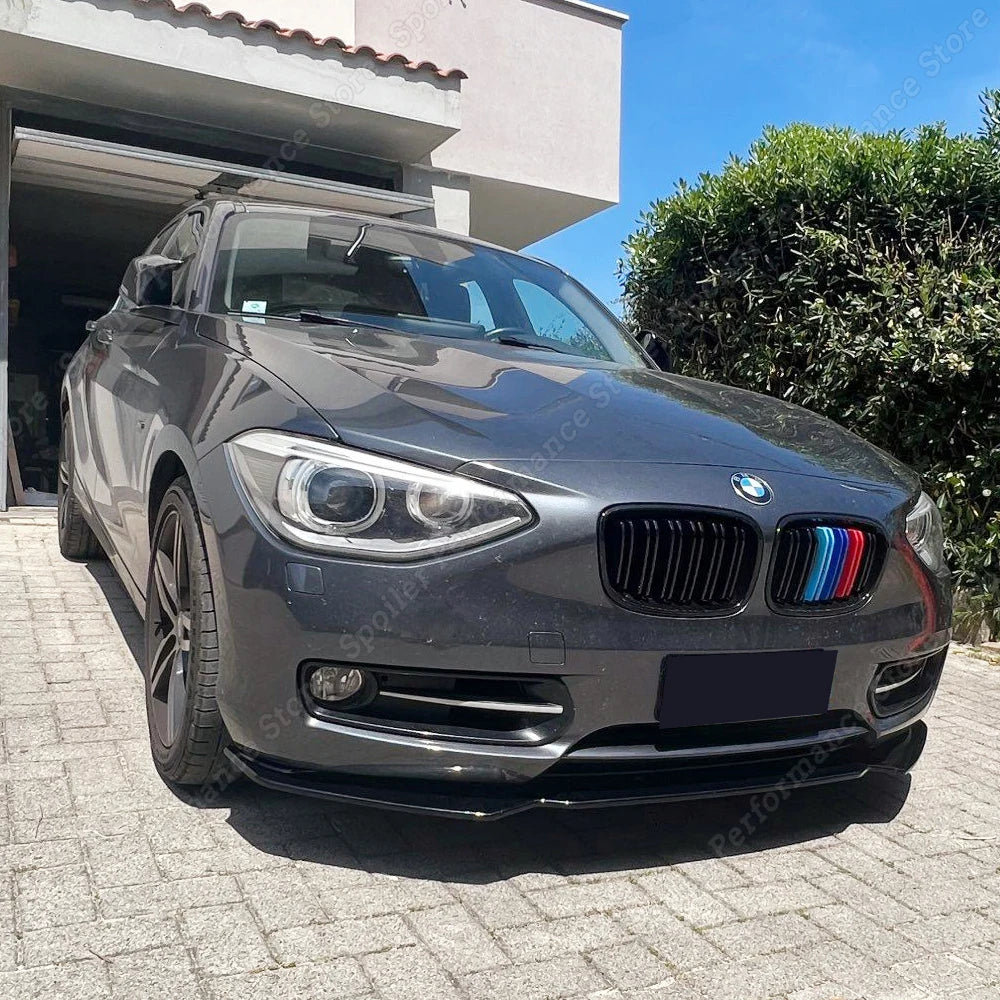 For BMW F20 F21 116i 118i 120i Car Front Bumper Lip Body Kit Spoiler Splitter PP Bumper Canard Lip Splitter 1 Series 2011-2019