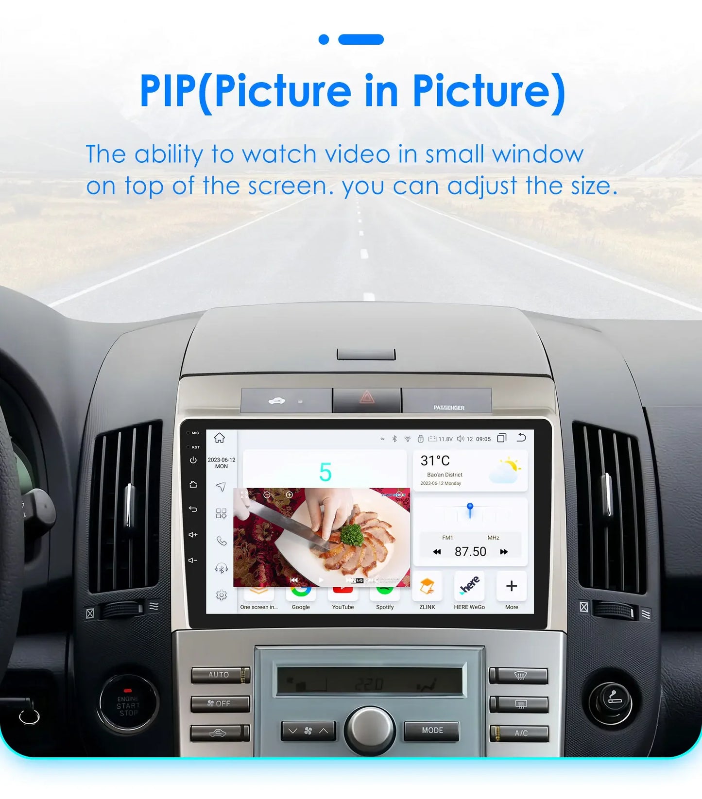 Wireless Carplay Android Auto Car Multimedia Player 9'' Touch Screen for Toyota Corolla Verso AR10 2004 2005 2006 2007 2008 2009