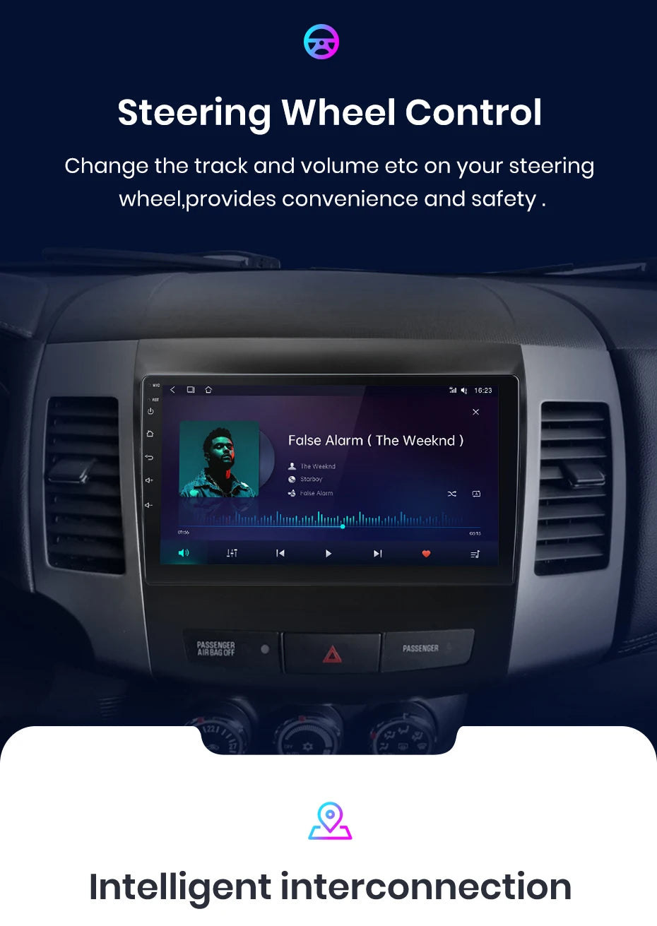 Junsun AI Wireless CarPlay Android Auto Car Radio For Mitsubishi Outlander xl 2 2005 2006-2011 4G GPS Smart Intelligent Systems