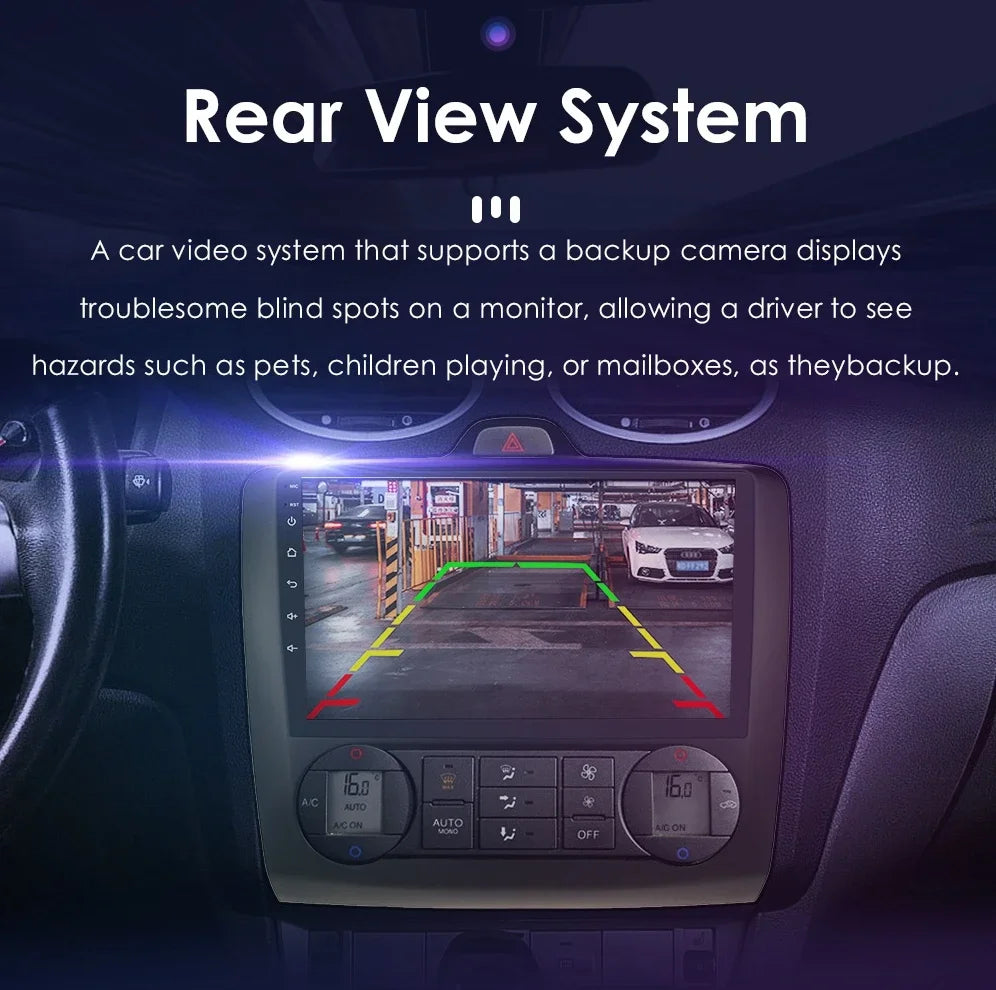 9" Android Wireless Carplay for Ford Focus 2 Mk2 2004 -2011 Exi AT Car Radio Multimedia Video Player Stereo BT GPS 4G RDS NO CAN