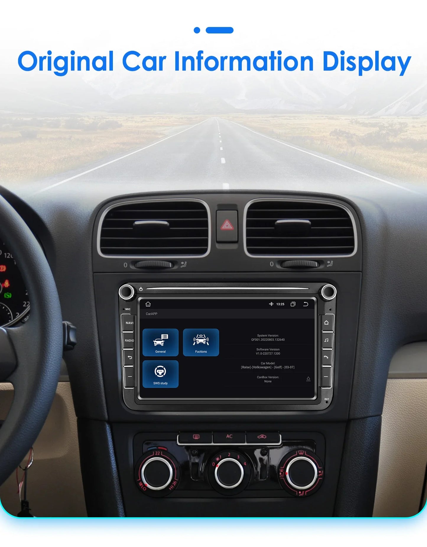 8" 2 Din Multimedia Player for Volkswagen Golf 5 Transporter VW Passat B6 Polo Jetta Skoda Seat Android 13 Carplay Car Radio GPS