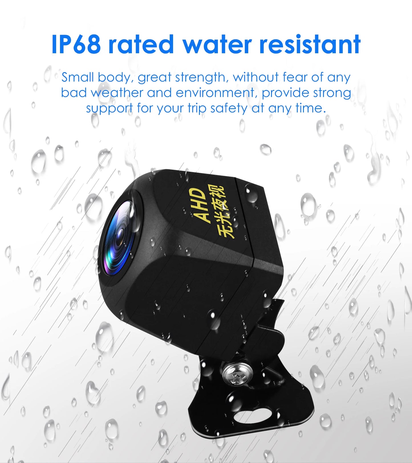 Hizpo 720P 1080P AHD Rear View Camera 140 ° 150 ° 170 ° Wide Angle Waterproof Night Vision Universal Reverse Parking Assistance