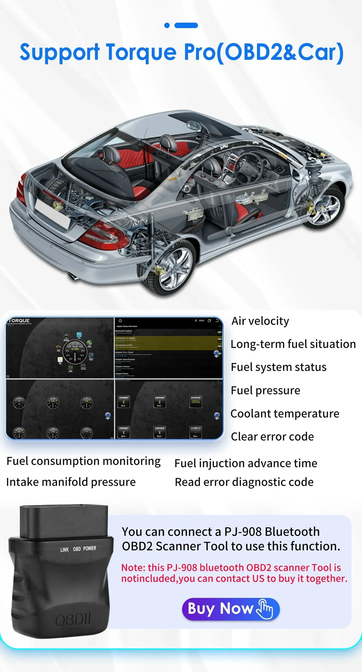 Android 13 Wireless Carplay GPS Stereo for Ford Focus 3 MK 3 2011-2019 2 Din 9.7" Car Radio Multimedia Player 4G Touch Screen BT