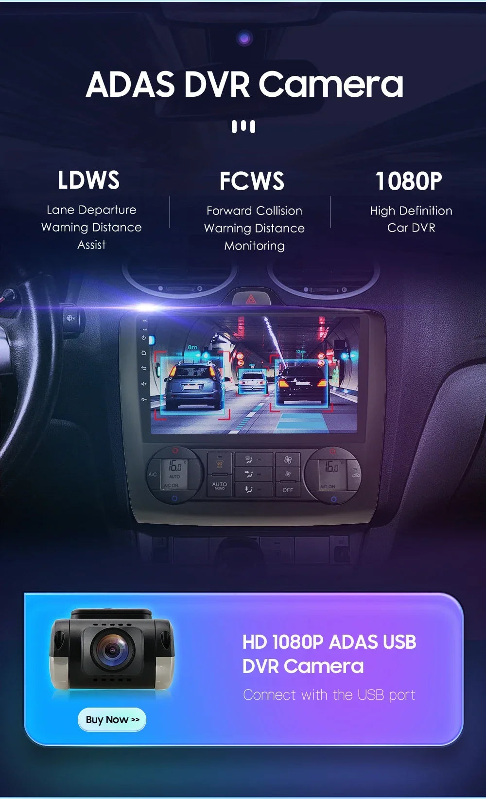 9" Android Wireless Carplay for Ford Focus 2 Mk2 2004 -2011 Exi AT Car Radio Multimedia Video Player Stereo BT GPS 4G RDS NO CAN