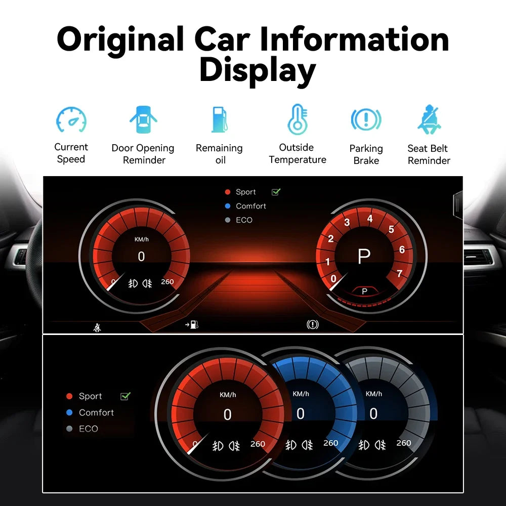 XONRICH 6GB 128GB Android 14 Car Radio For BMW 5Series E60 E61 E63 E64 E90 E91 E92 E93 CCC CIC Multimedia CarPlay GPS Navigation