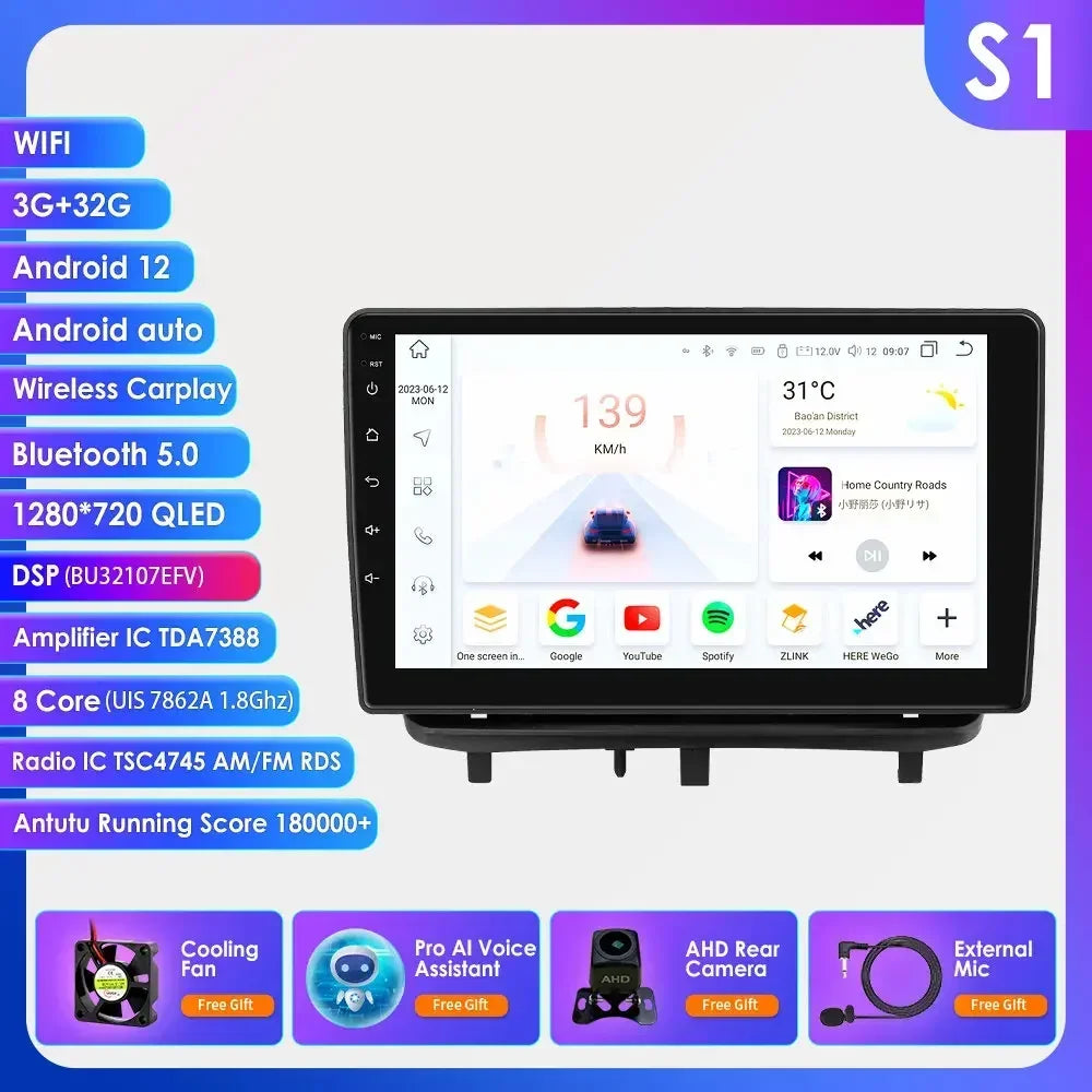 Android 13 Wireless Carplay Auto Car Multimedia Player Car Radio Player Stereo for OPEL CORSA D 2007 2008 2009 2010 2011 2012