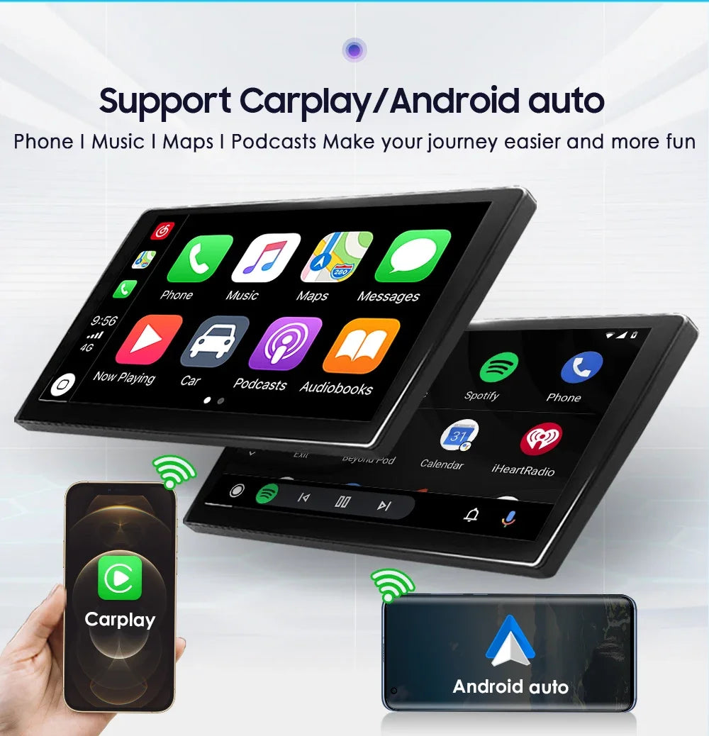 10.33" 2 Din Car Radio for Ford Focus Mk2 Carplay Android 13 Multimedia Video Player GPS Navigation Bluetooth Touch Screen RDS