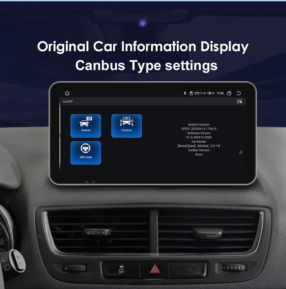 10.33" Wireless Carplay Screen for Opel Mokka 1 2012-2016 Android13 Auto Radio Car Multimedia Player GPS Bluetooth Stereo NO DVD