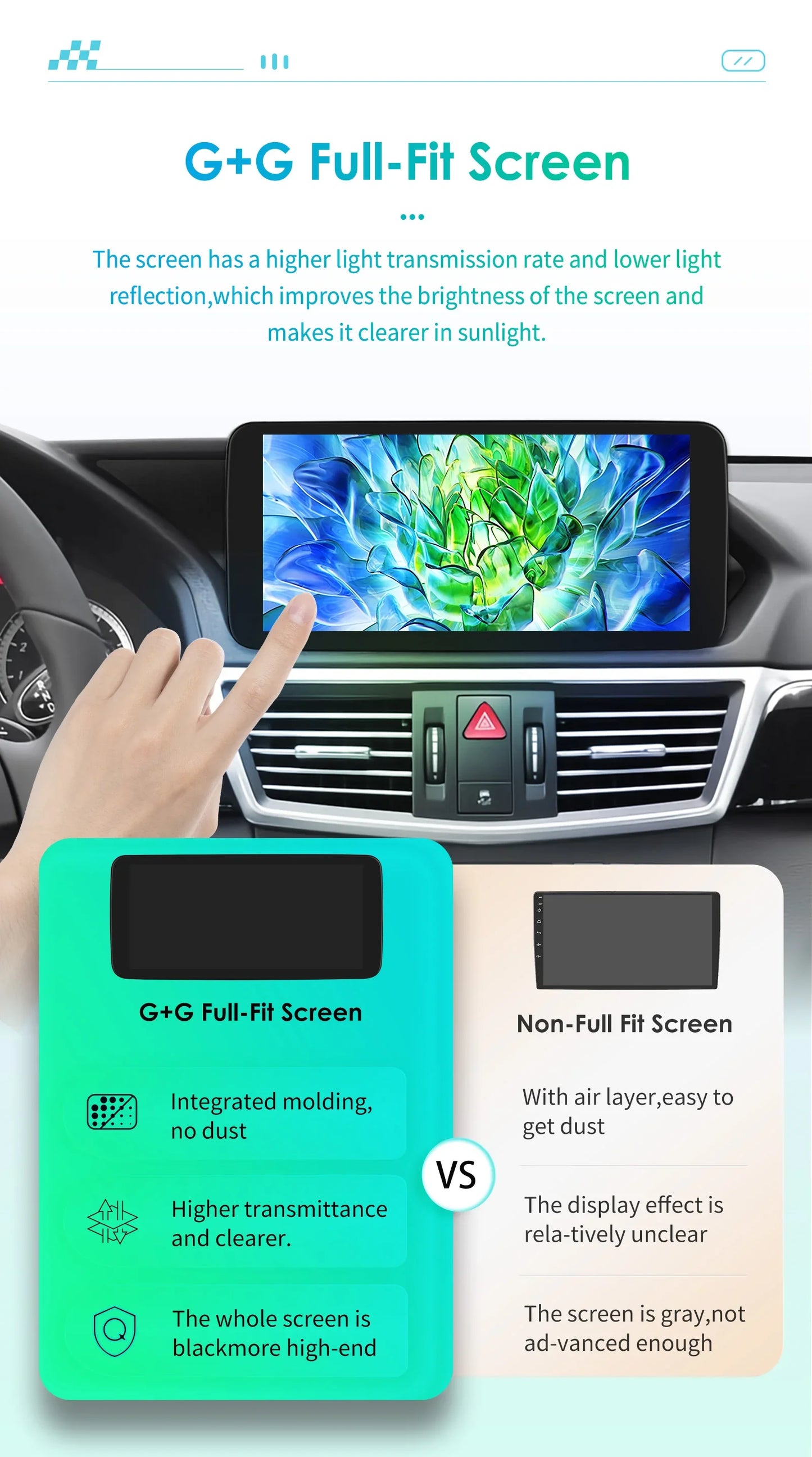 10.25" QLED for Mercedes Benz E-Class W212 E200 E230 E260 E300 S212 2009-2012 NTG 4.0 Carplay Android Car Multimedia Player DSP