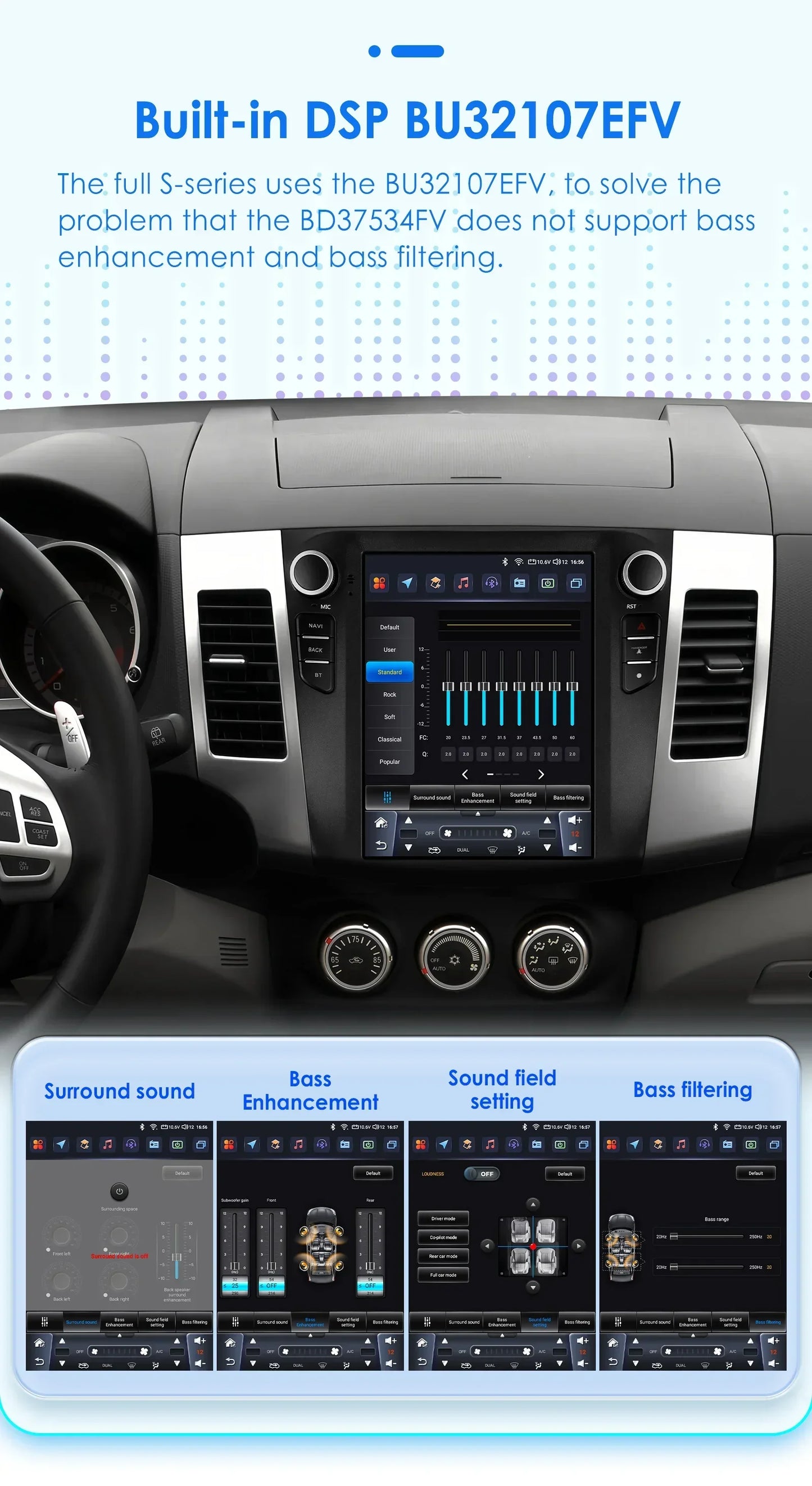 Android 13 Wireless Carplay GPS Stereo for Mitsubishi Outlander XI 2 2008 - 2011 9.7" Car Radio Multimedia Player 4G BT DSP 2din