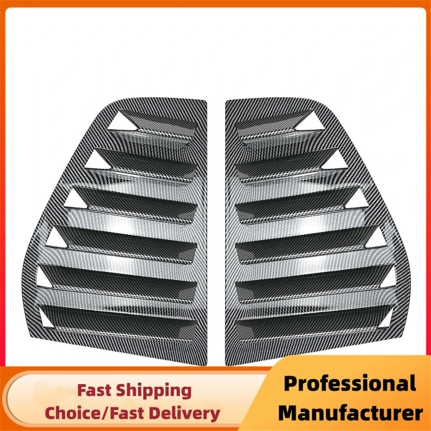 Pair Rear Side Window Trim Spoiler For VW Golf 5 Golf 6 Golf 7 MK5 MK6 MK7 MK7.5 2003-2020 Window Shutter Cover Louver Air Vents