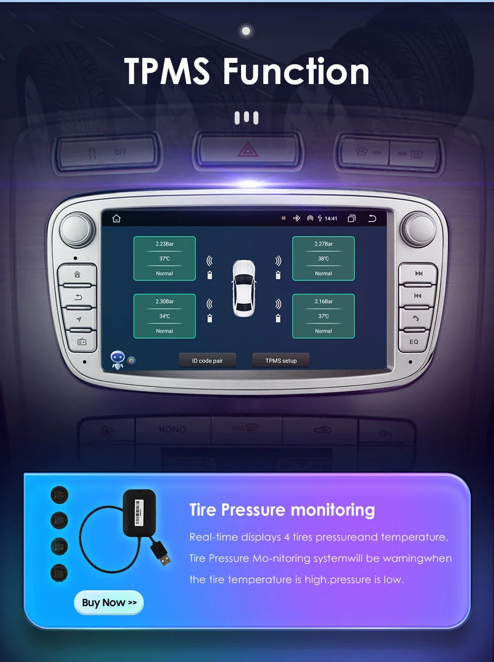 8G 128G 2 Din Carplay Android 13 for Ford Focus Mondeo Kuga C-MAX S-MAX Galaxy Car Radio Multimedia Player Audio Stereo GPS RDS