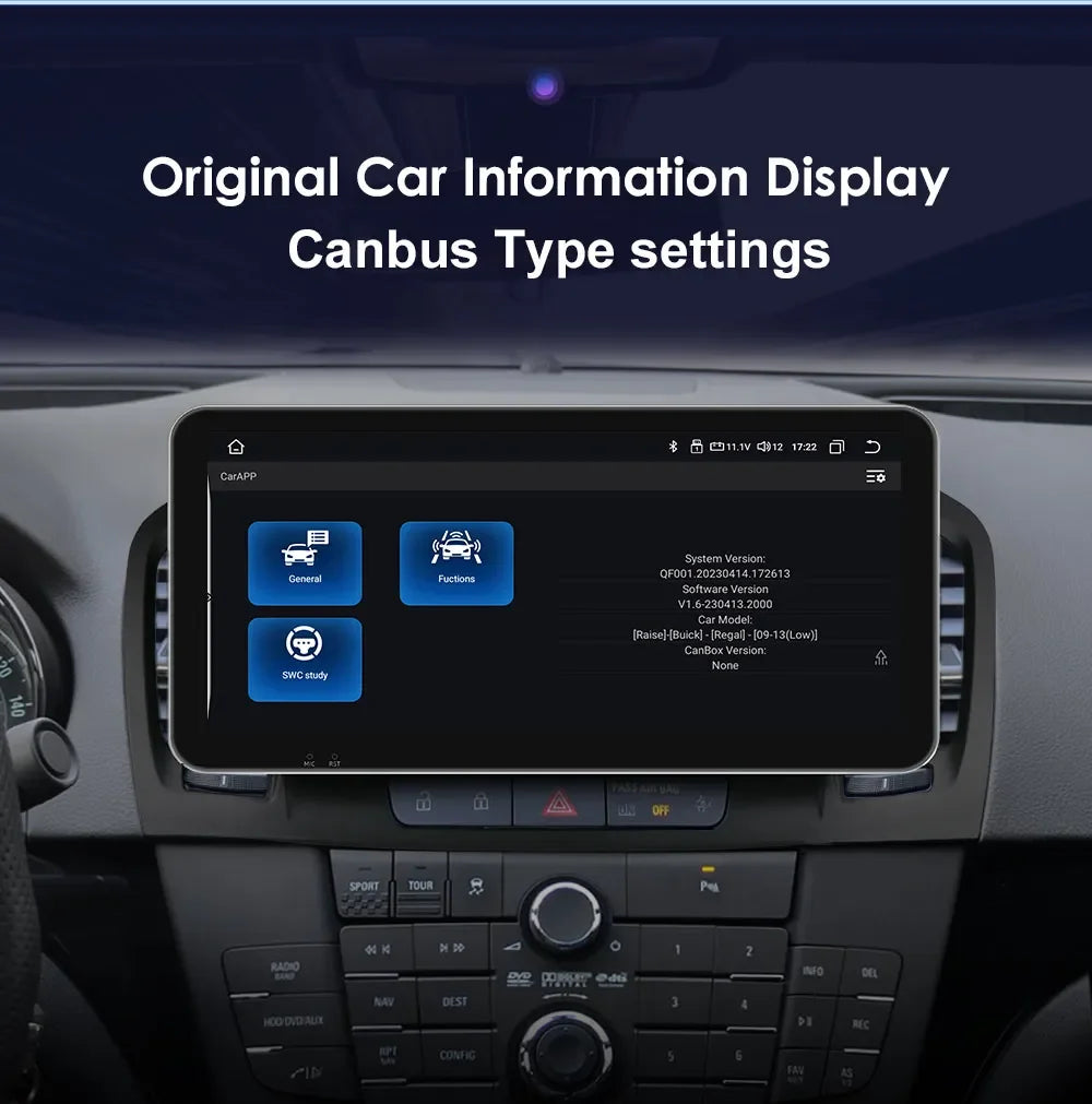 10.33" 2 Din Android 13 Car Radio Multimedia Video Player for Buick Regal Opel Insignia 2009 -2013 Navigation GPS Carplay Screen